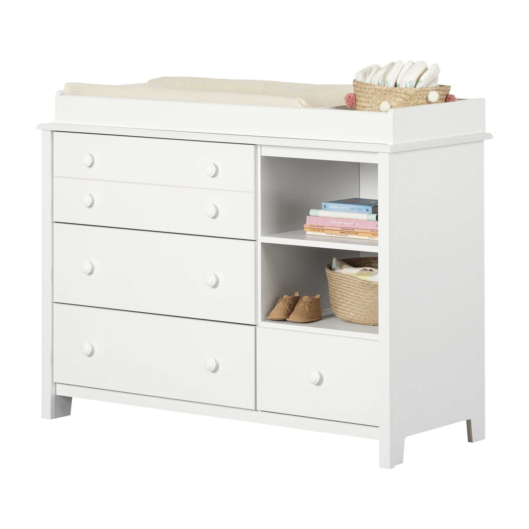 South Shore Little Smileys, Contemporary Changing table, Wide White - Image 8