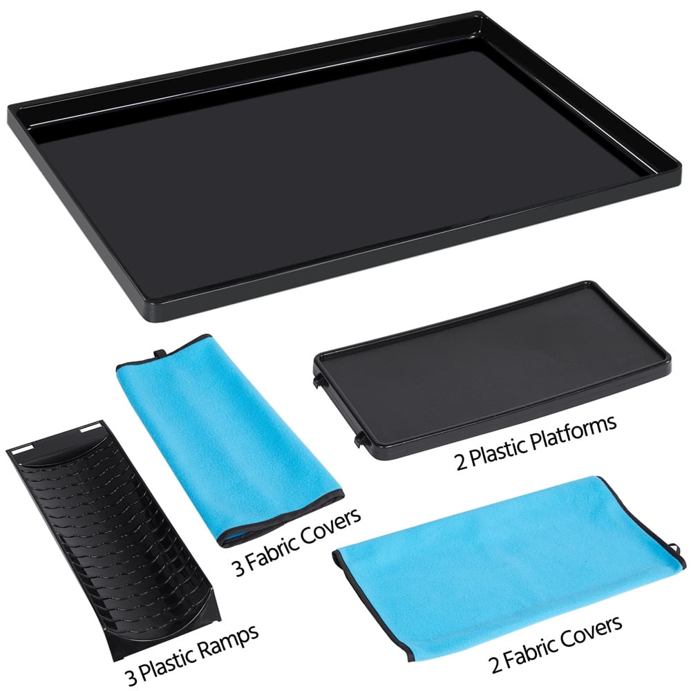 Alden Design 2-Story Rolling Metal Small Animal Cage with Removable Ramps & Platforms for Adult Rats, Ferrets, Chinchillas, Guinea Pigs - Image 5