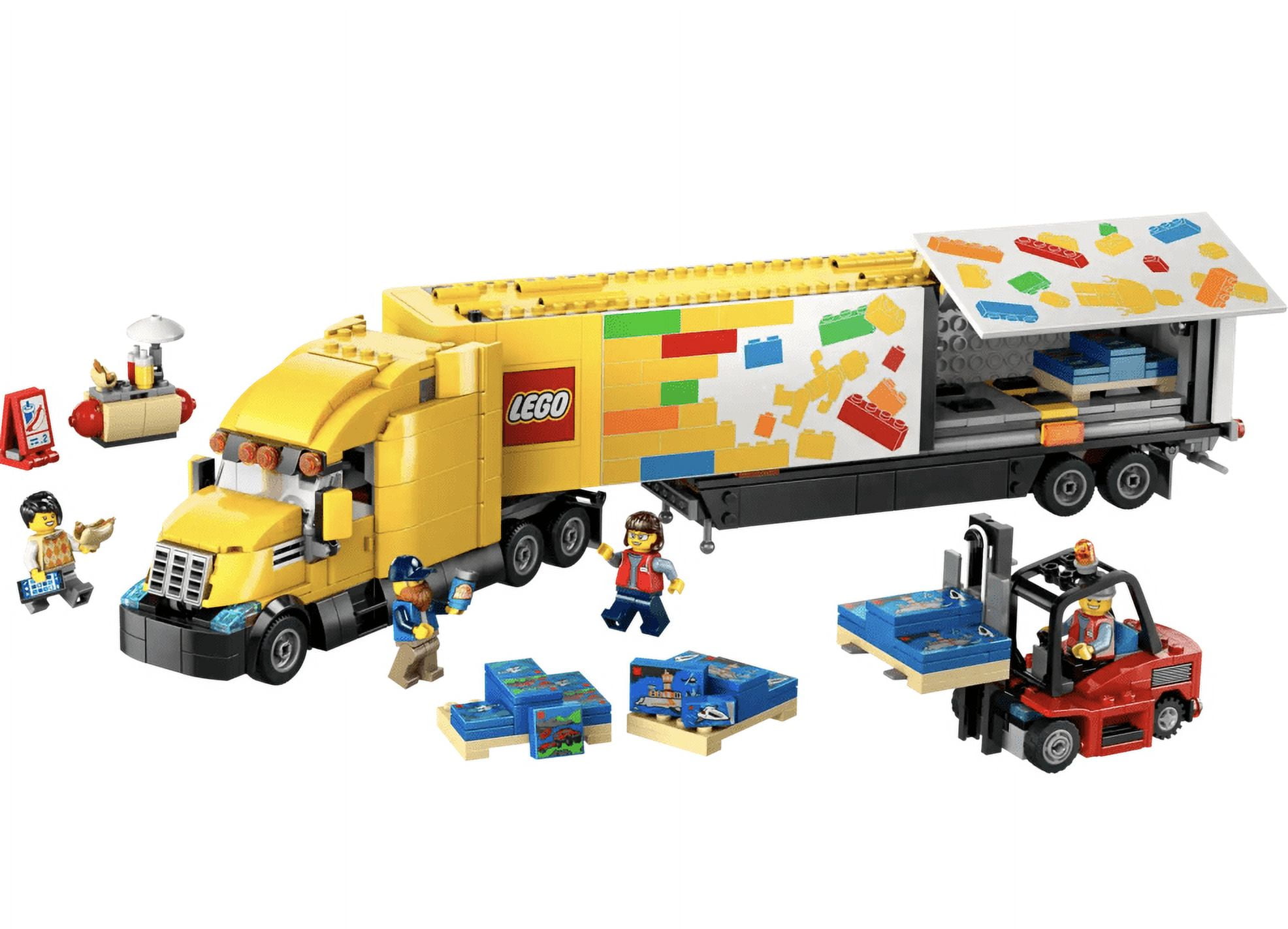LEGO City Yellow Delivery Truck Toy, Comes with a Semitruck Model, Forklift and 4 Minifigures for Pretend Play, Fun Birthday Gift Idea for Kids' 8 Years Old and Up, 60440 - Image 2