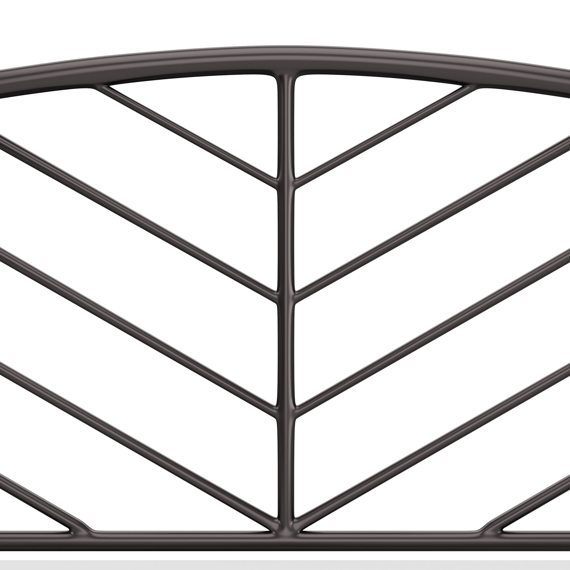 Hillsdale Furniture Essex Gray Bronze Metal Queen Headboard with Bed Frame - Image 2