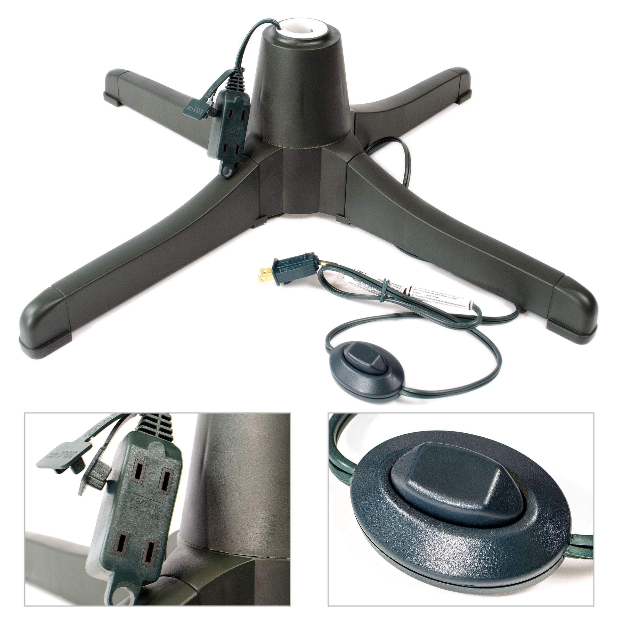 Puleo International Black Metal Christmas Tree Stands, for Trees up to 26" Tall and up to 8" in Diameter - Image 2