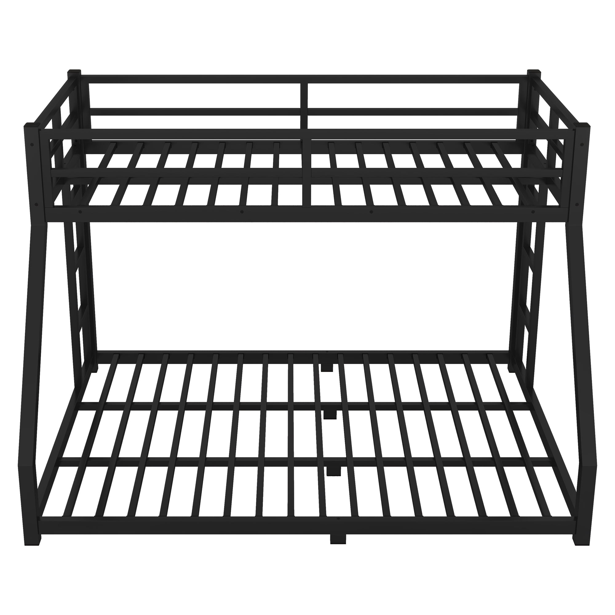 Aukfa Twin XL over Queen Metal Bunk Bed for Kids and Teens, Double Ladders, Heavy Duty, Black - Image 6