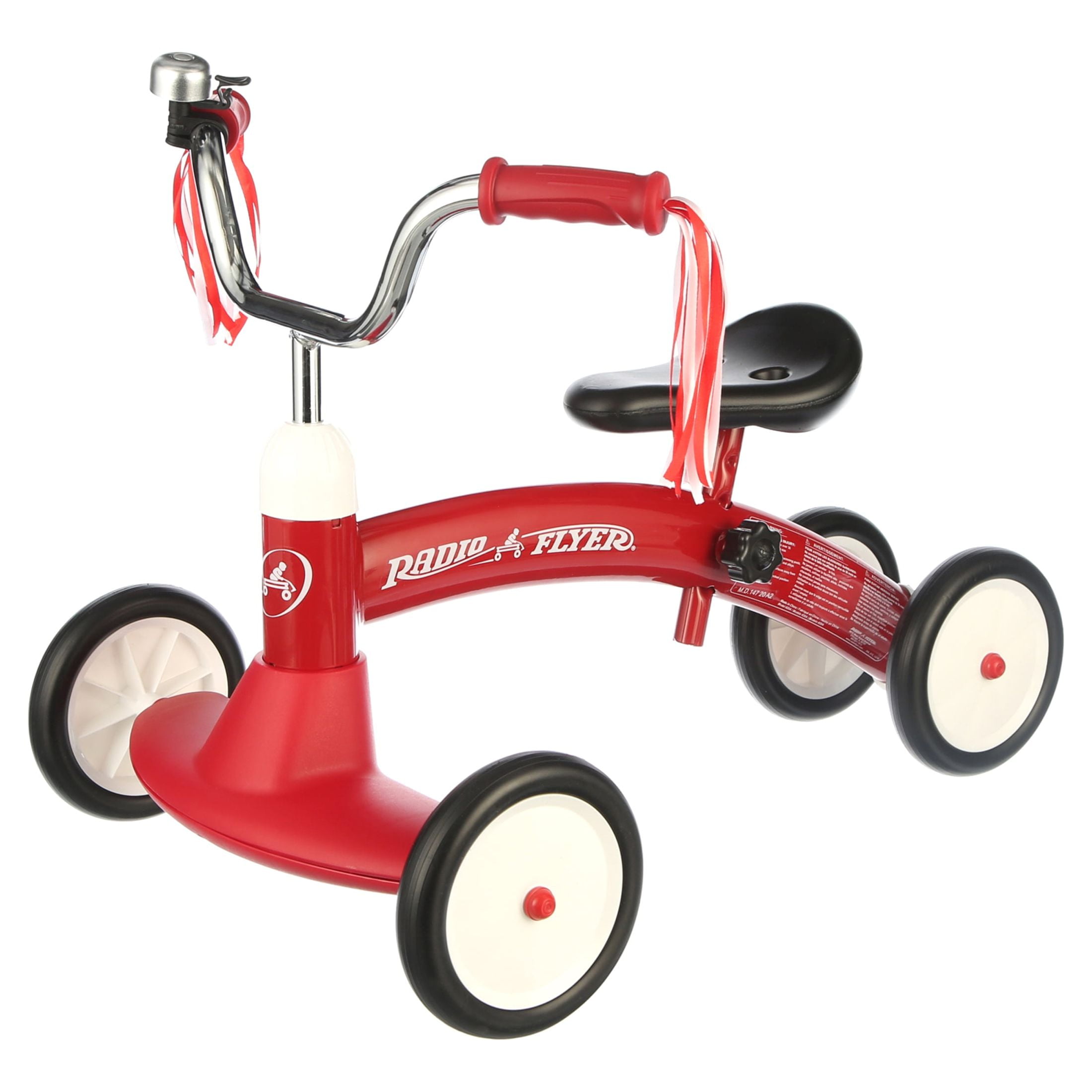Radio Flyer Scoot About Ride-On Tricycle for Toddlers Ages 1-3 Years, Red Steel Frame - Image 10