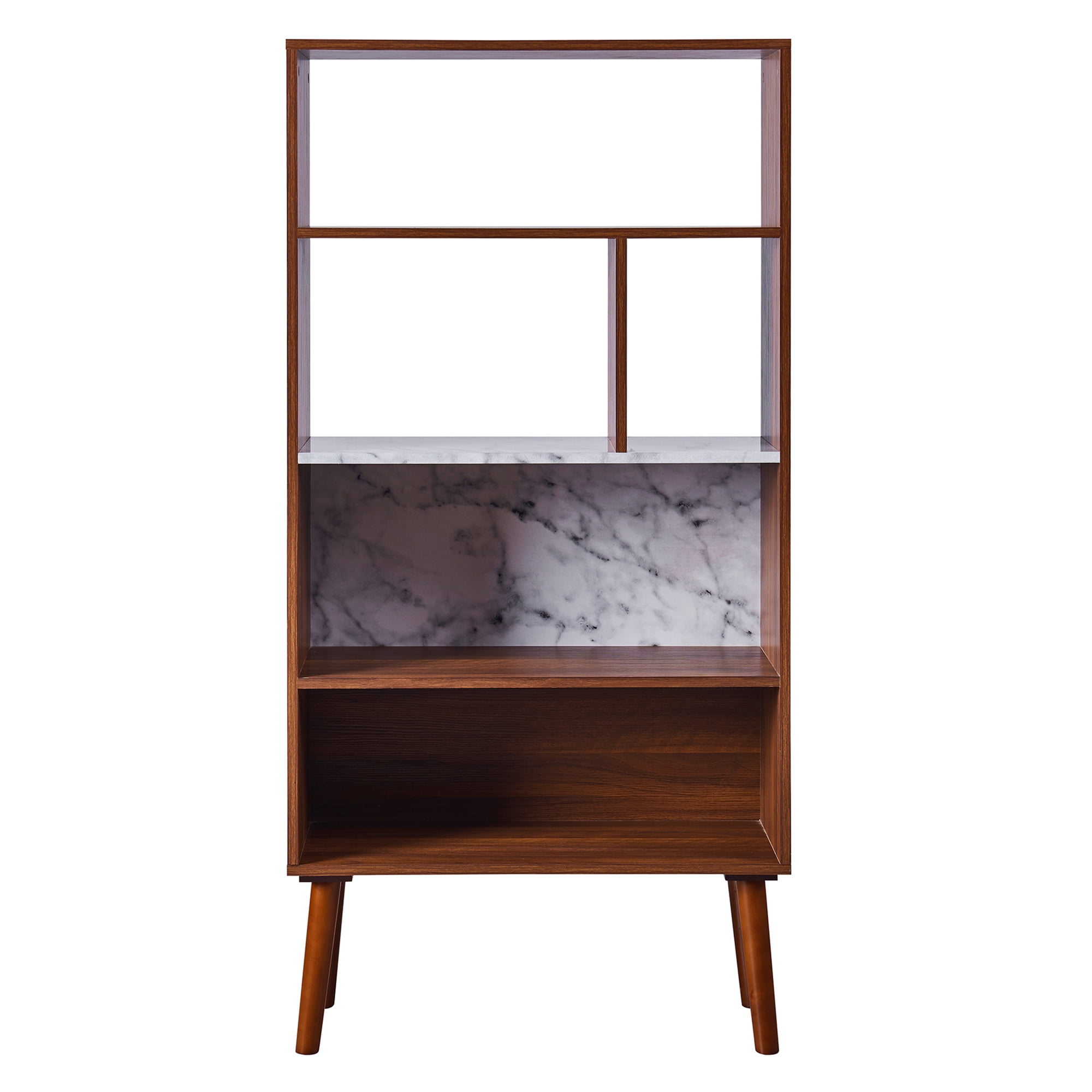 Teamson Home Kingston Bookcase with Faux Marble Top - Image 5