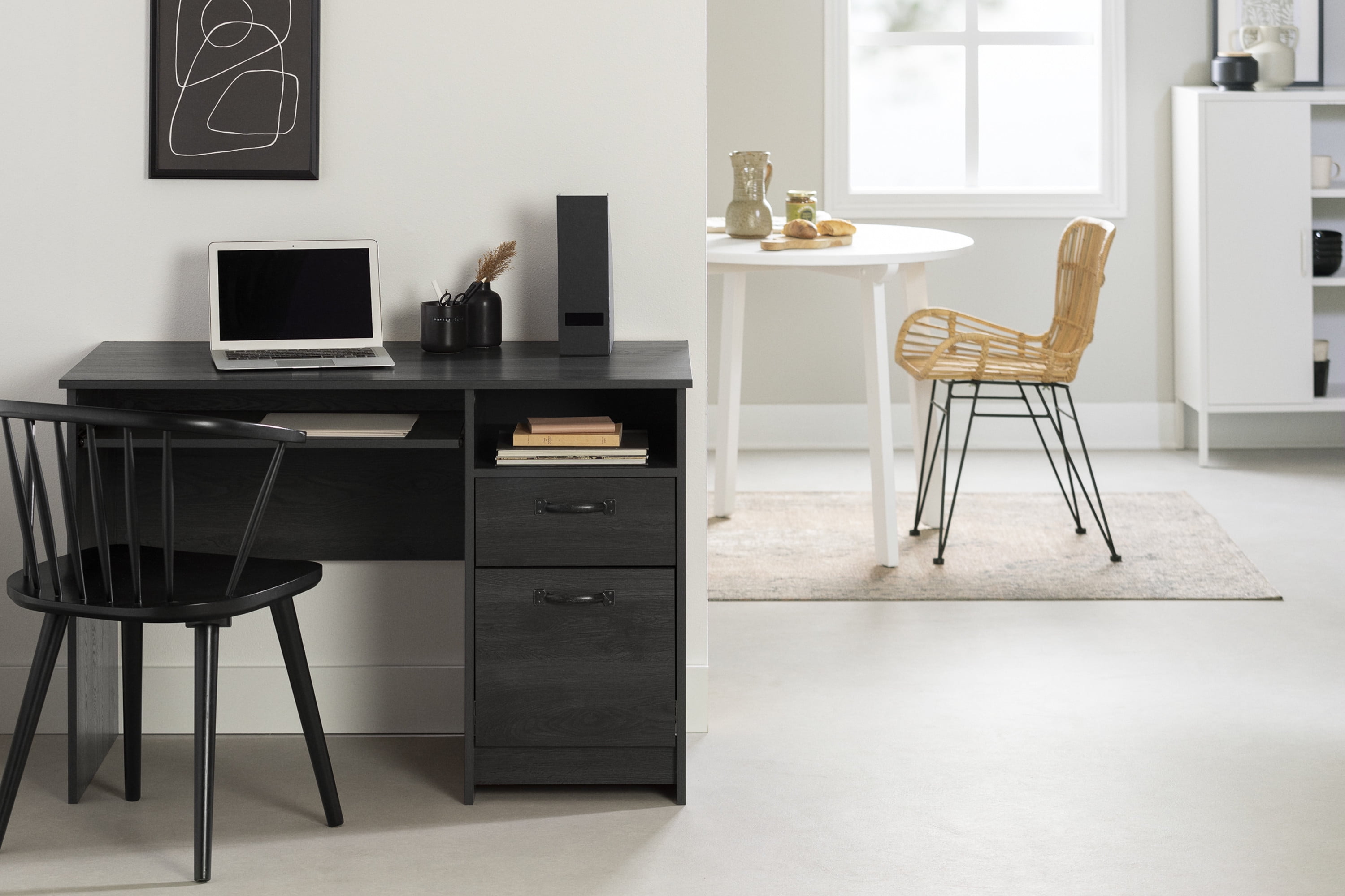 South Shore Tassio Medium Desk Gray Oak - Image 12