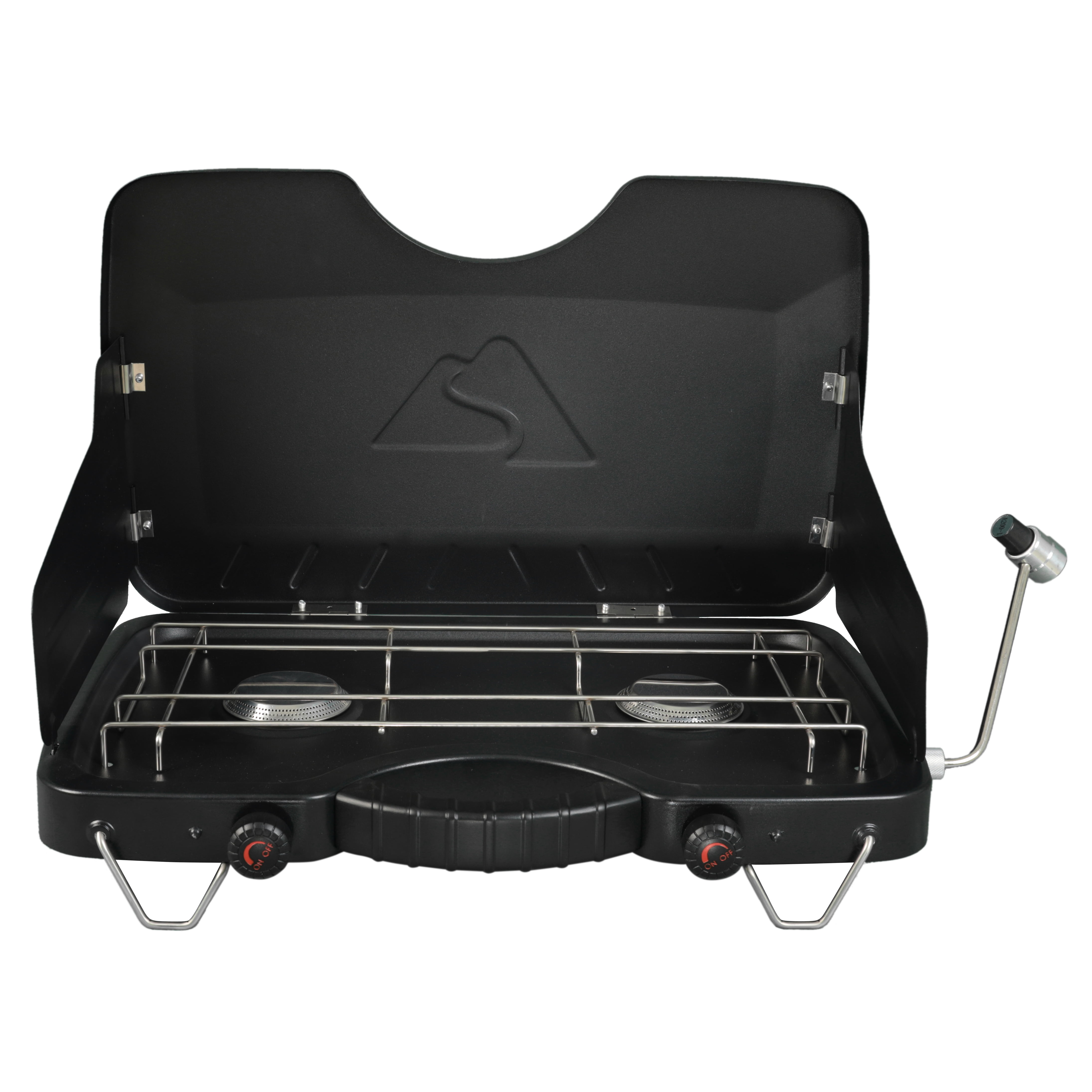Ozark Trail 2 Burner Propane Gas Camping Stove, GCT2208W, Black, New - Image 6