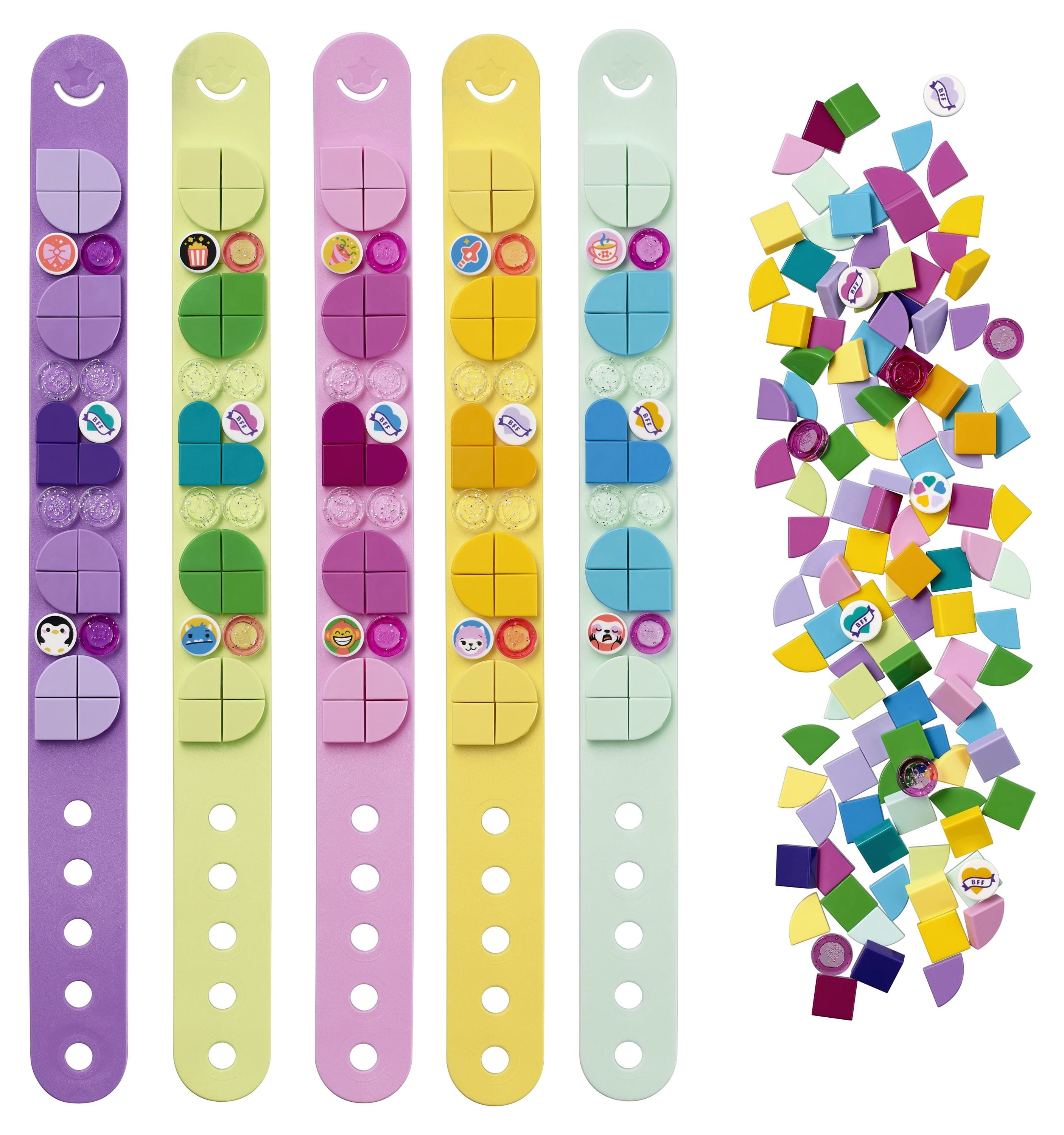 LEGO DOTS Bracelet Mega Pack 41913 DIY Creative Craft Bracelet-Making Kit, Building Toy for Kids (300 Pieces) - Image 6