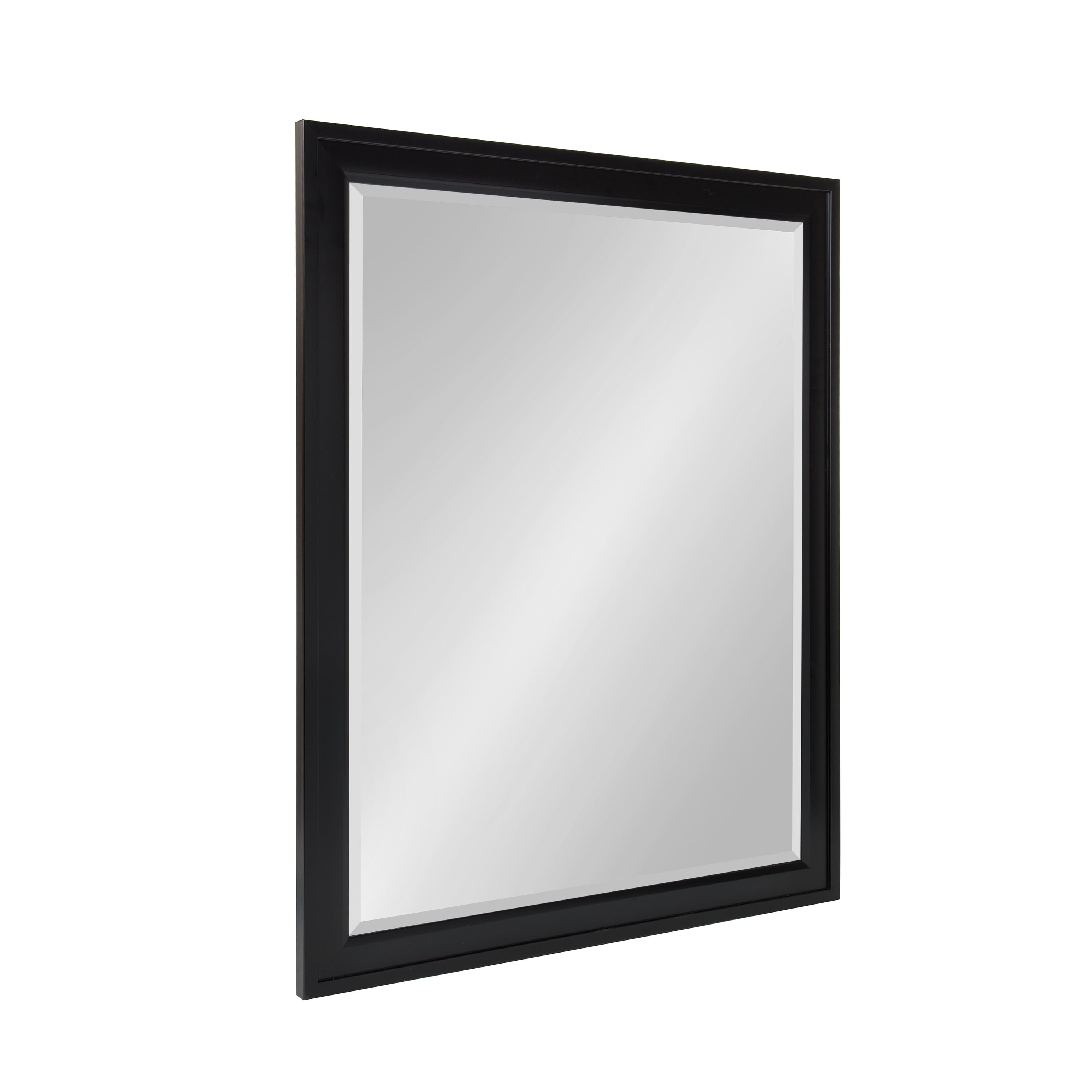 DesignOvation Bosc Framed Decorative Rectangle Wall Mirror, 27.5x39.5 Black - Image 3