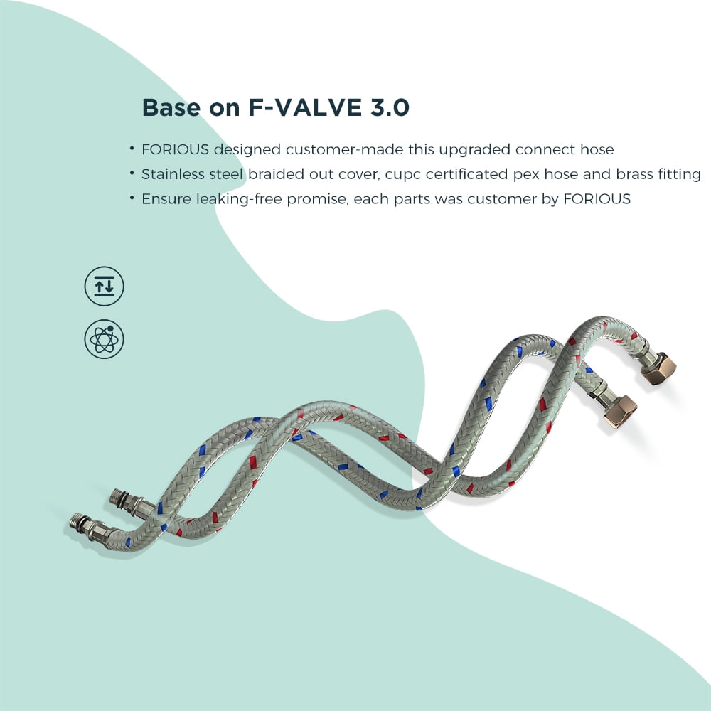 Forious Kitchen Faucet for Pull Down Sprayer Single Handle Sink Faucet Brushed Nickel in Kitchen - Image 5