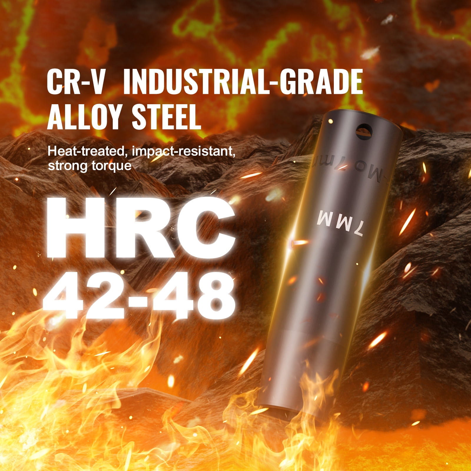 BENTISM 1/2" Drive Impact Socket Set, 33 Pieces - Image 5