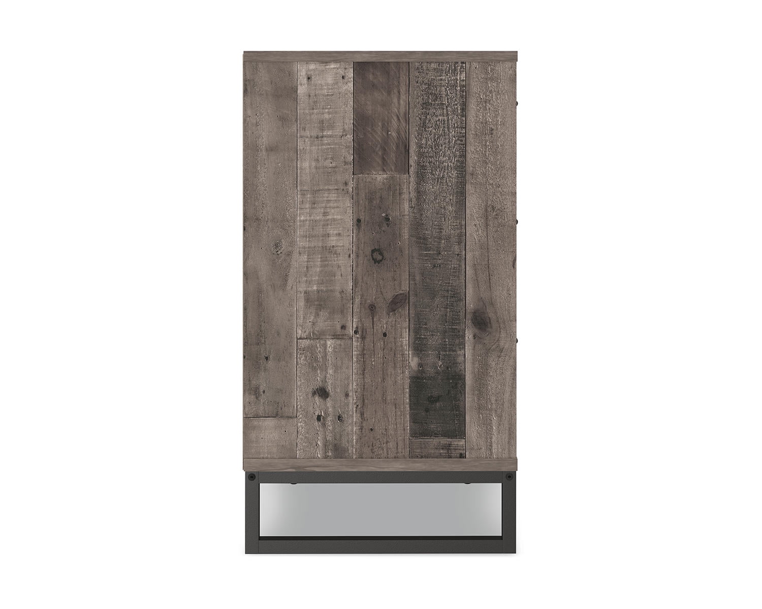 Signature Design by Ashley Neilsville Industrial 3 Drawer Chest of Drawers, Butcher Block Gray - Image 6