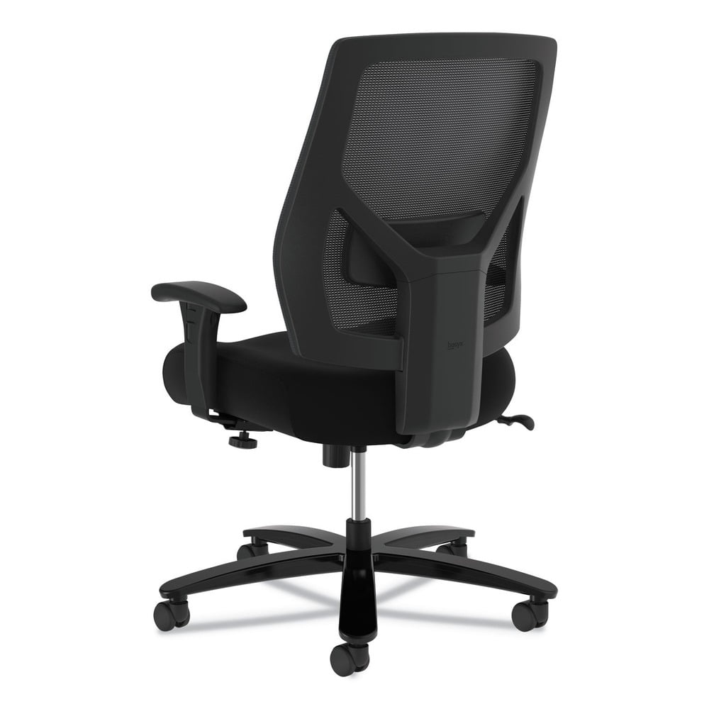 HON HVL585.ES10.T 18 in. to 22 in. Seat Height 450 lbs. Capacity Crio Big and Tall Mid-Back Task Chair - Black - Image 6