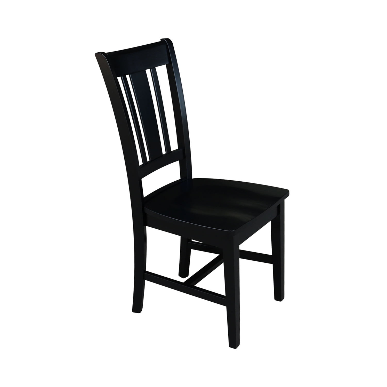 International Concepts San Remo Splatback Dining Chair in Black (set of 2) - Image 3