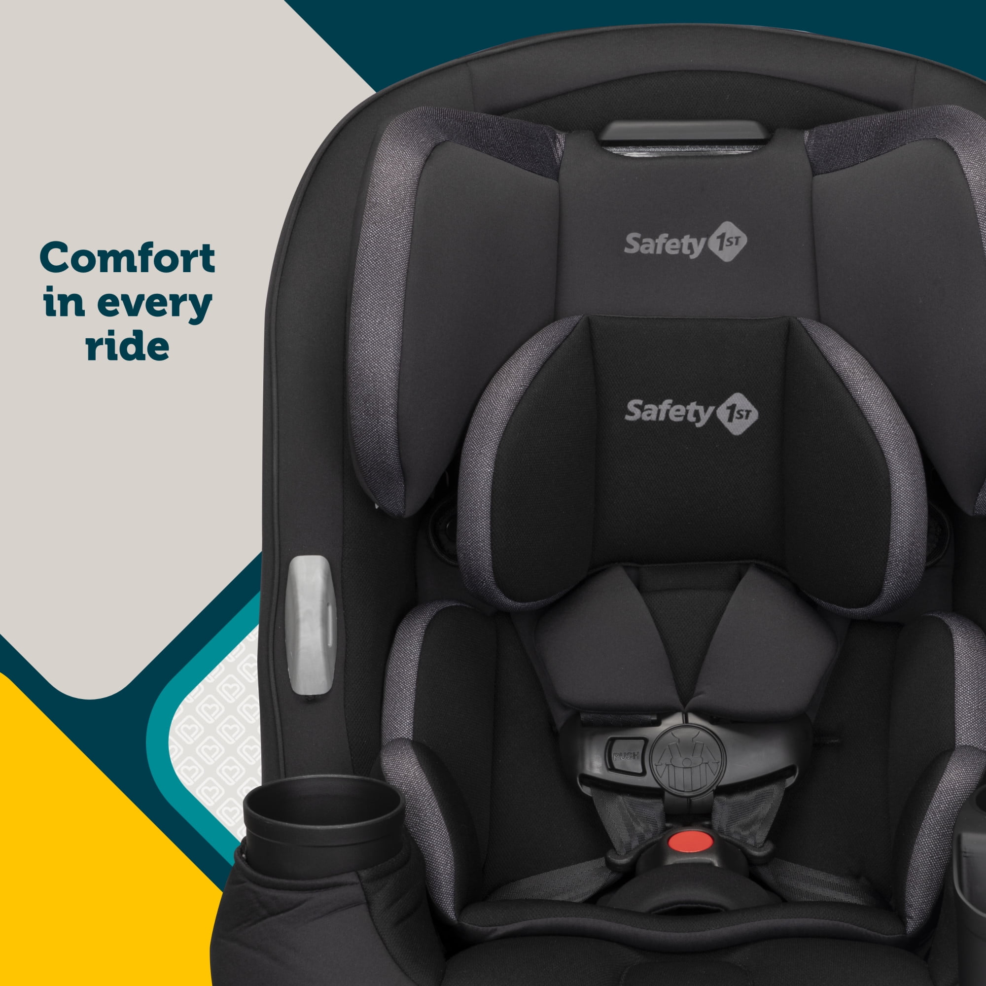 Safety 1st Grow and Go Sprint All-in-One Convertible Car Seat, Cranberry Ice II, Infant & Toddler, Unisex - Image 11
