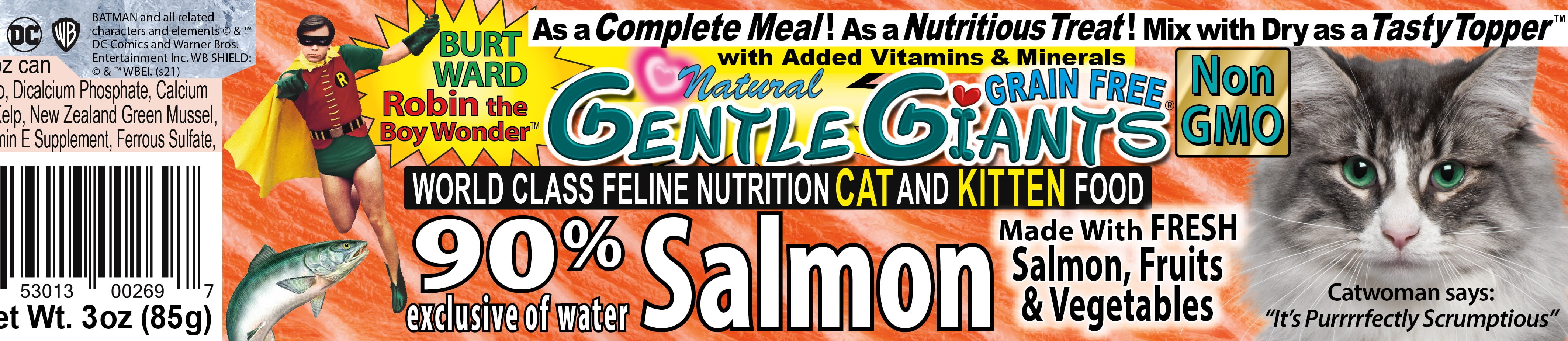 (24 Pack) Gentle Giants 90% Salmon Wet Cat Food, 3 oz. Cans - Image 5