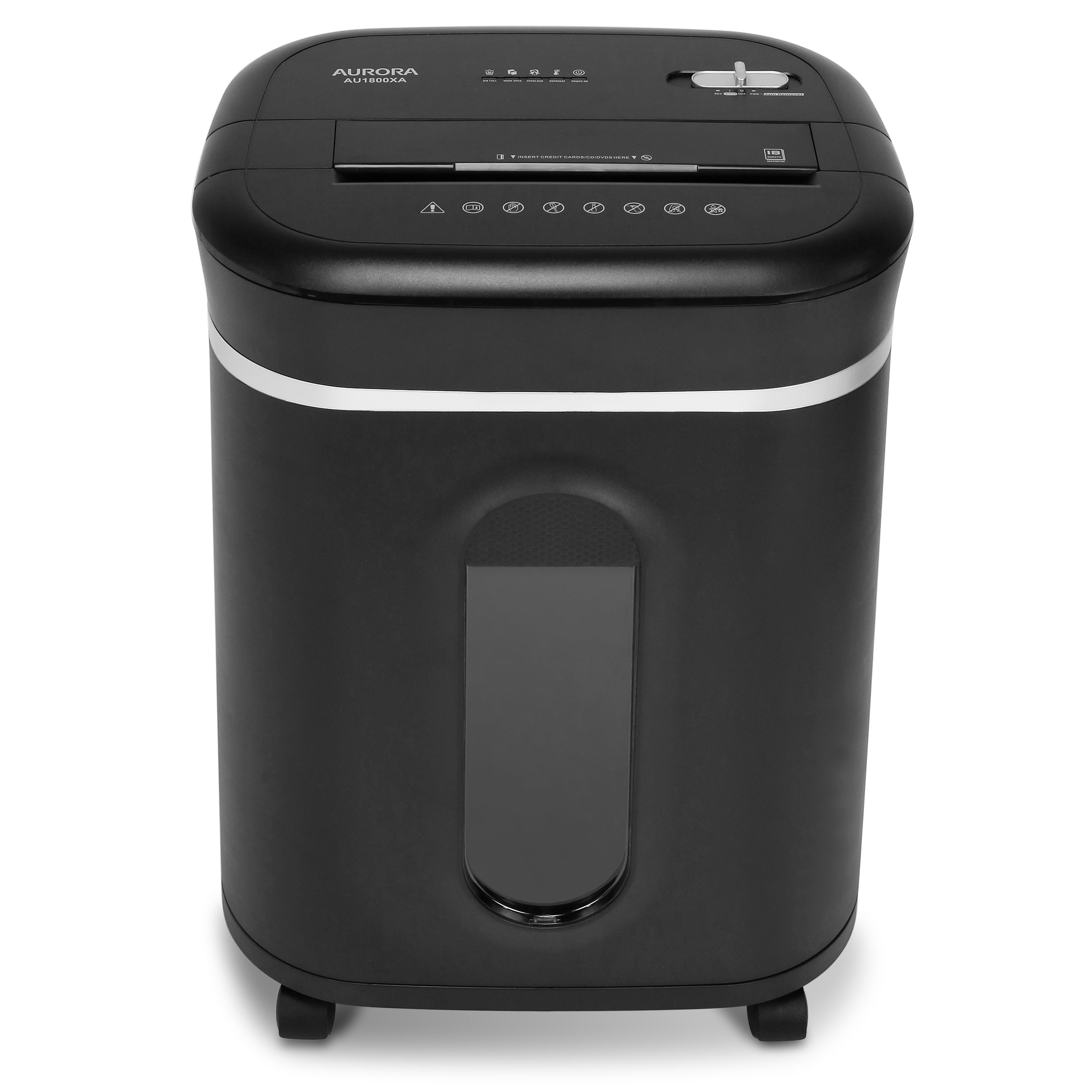 Aurora AU1800XA Anti-Jam 18-Sheet Crosscut Paper/CD and Credit Card Shredder with 6-Gallon Pullout Basket and 30 Minutes Continuous Run Time - Image 5
