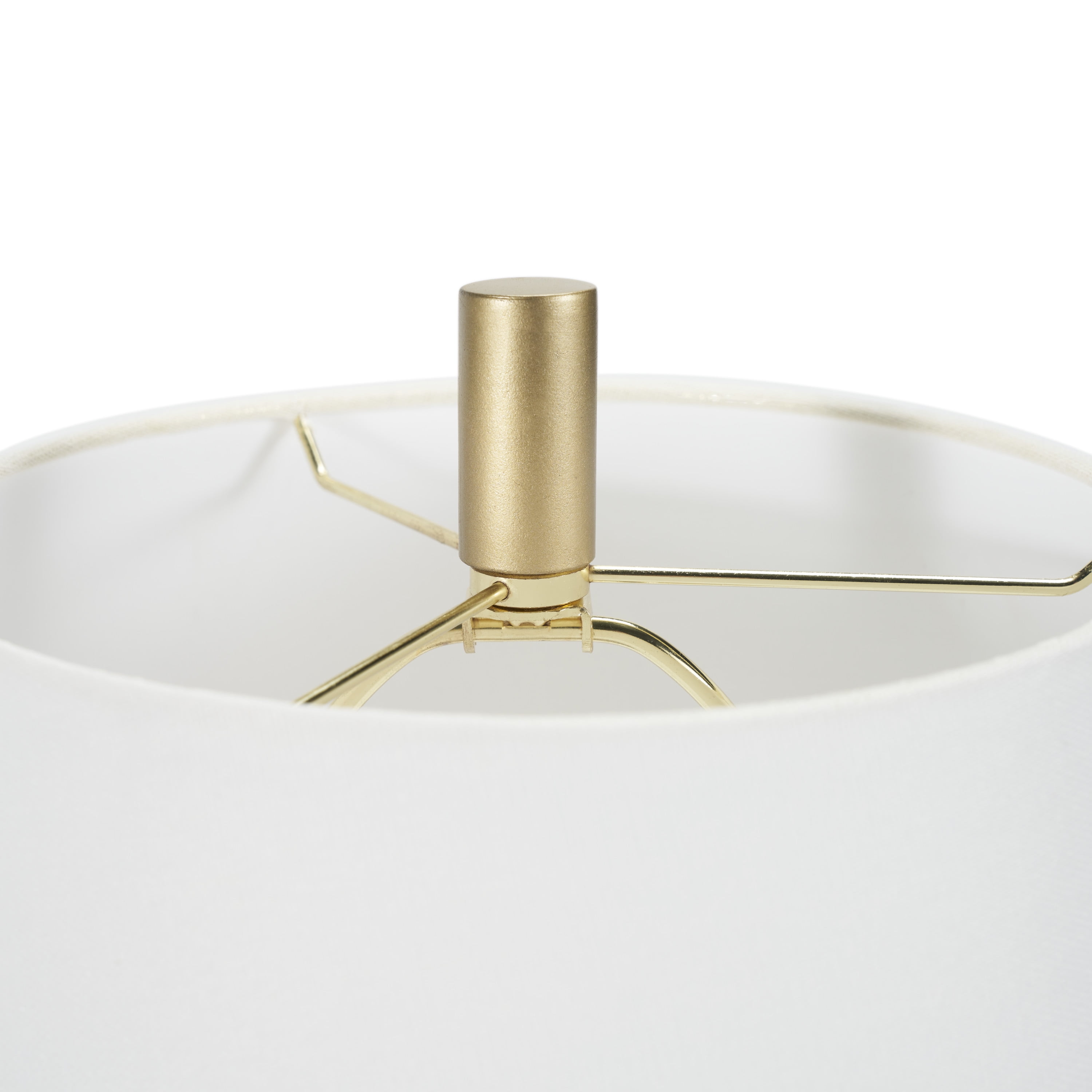 Nourison 23" Gold Metal Twist Accent Table Lamp, Modern, Contemporary for Bedroom, Living Room, Office, End Table - Image 6