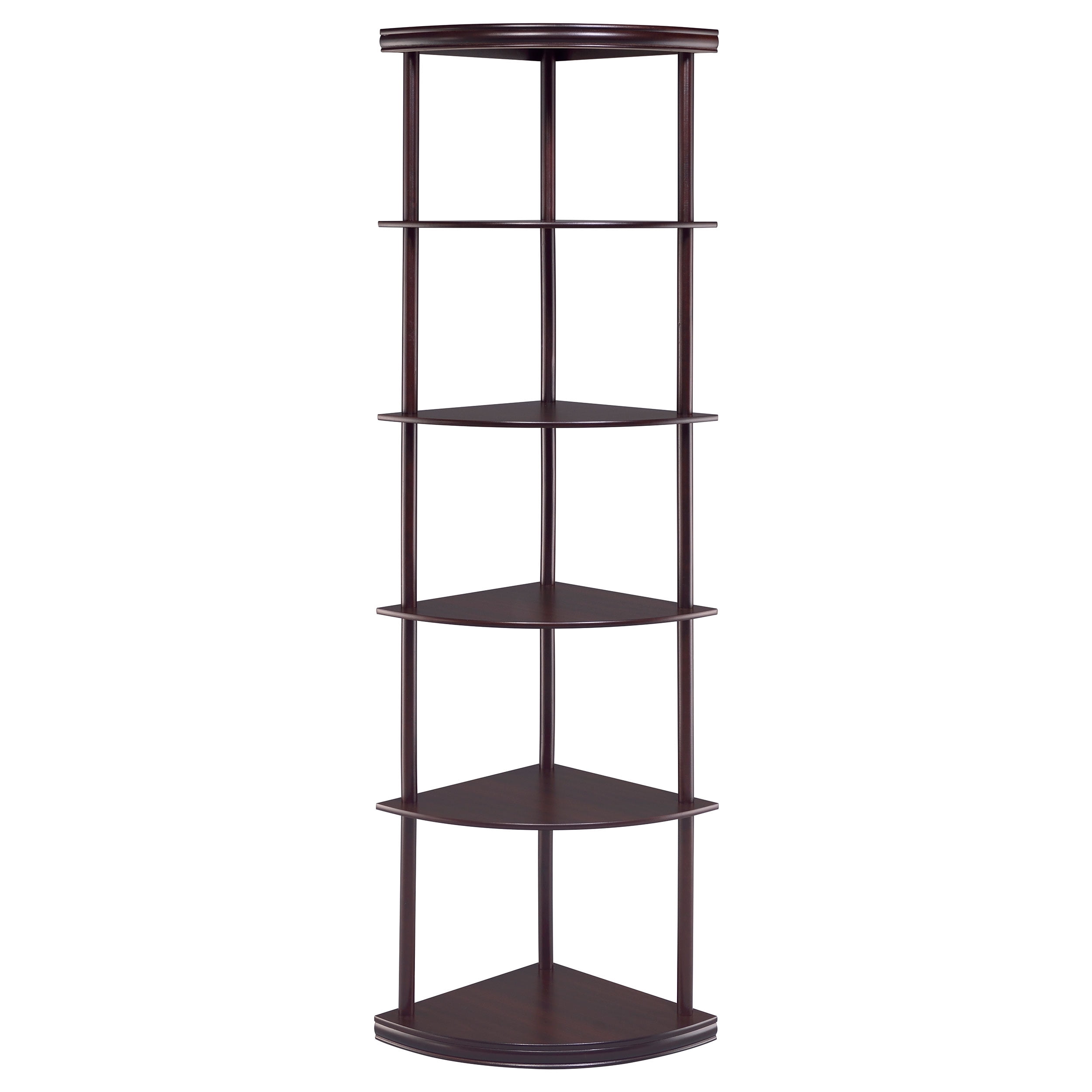 Bonwick 72-inch 5-shelf Corner Bookshelf Cappuccino - Image 5