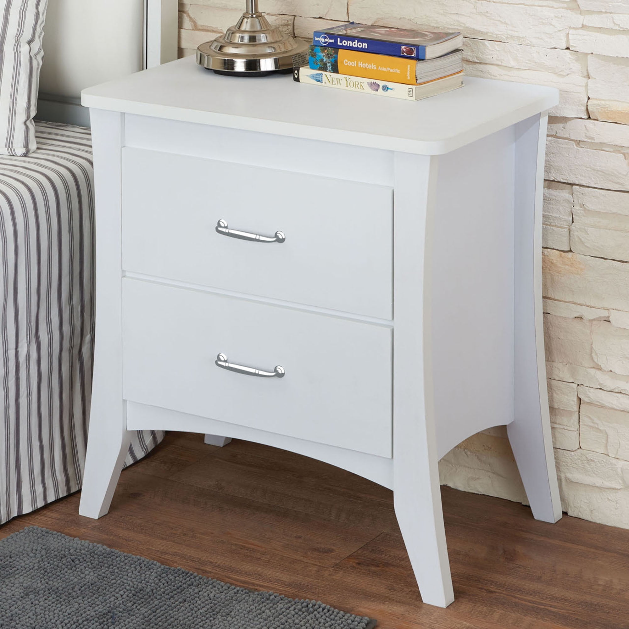 ACME Babb Nightstand with 2 Drawers in White - Image 2