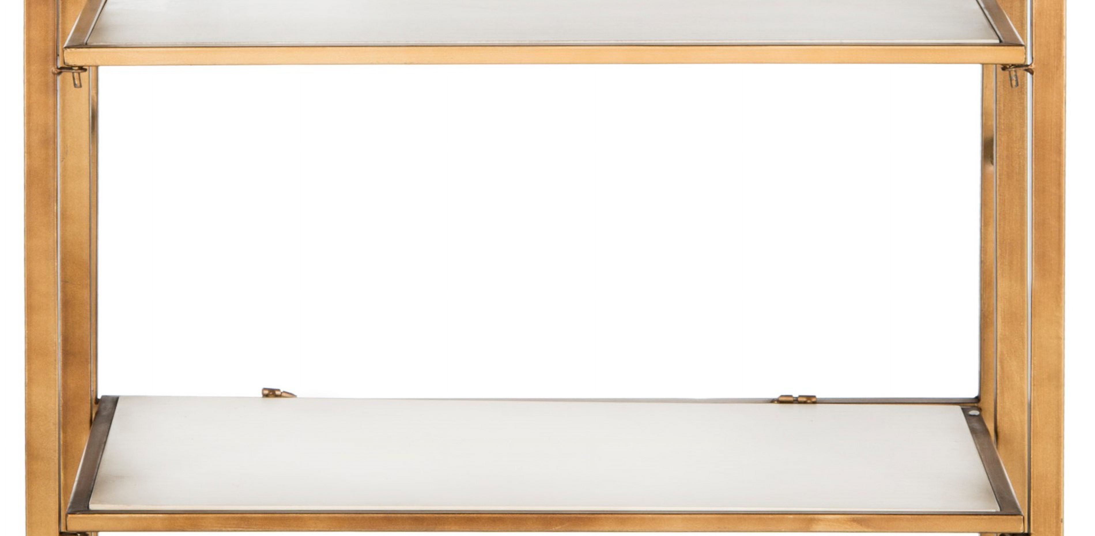 SAFAVIEH Kimmy Modern 6 Tier Modern Glam Etegere, Gold/White (23.8 in. W x 16 in. D x 72 in. H) - Image 2