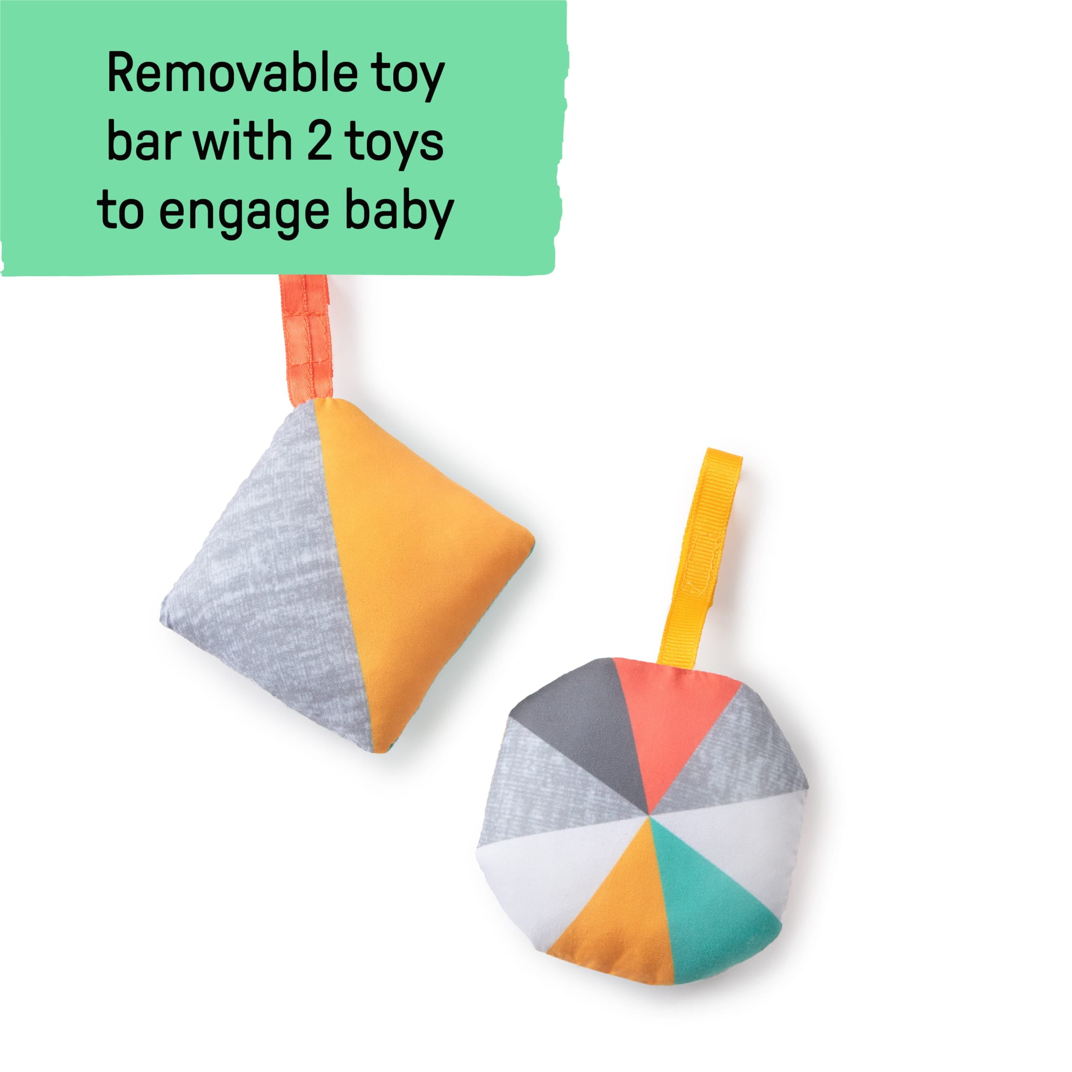 Summer by Ingenuity 2-in-1 Baby Bouncer & Rocker Duo for Infants, Light Gray Tweed - Image 14