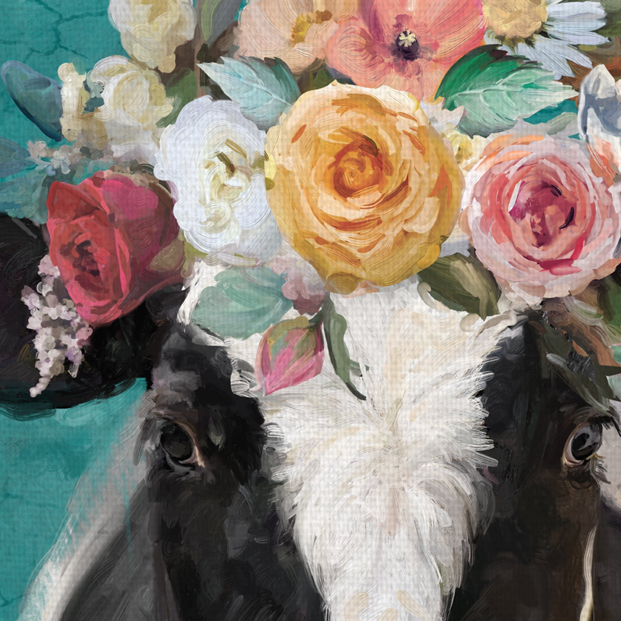Fancy Cows II by Studio Arts Canvas Art - Image 2