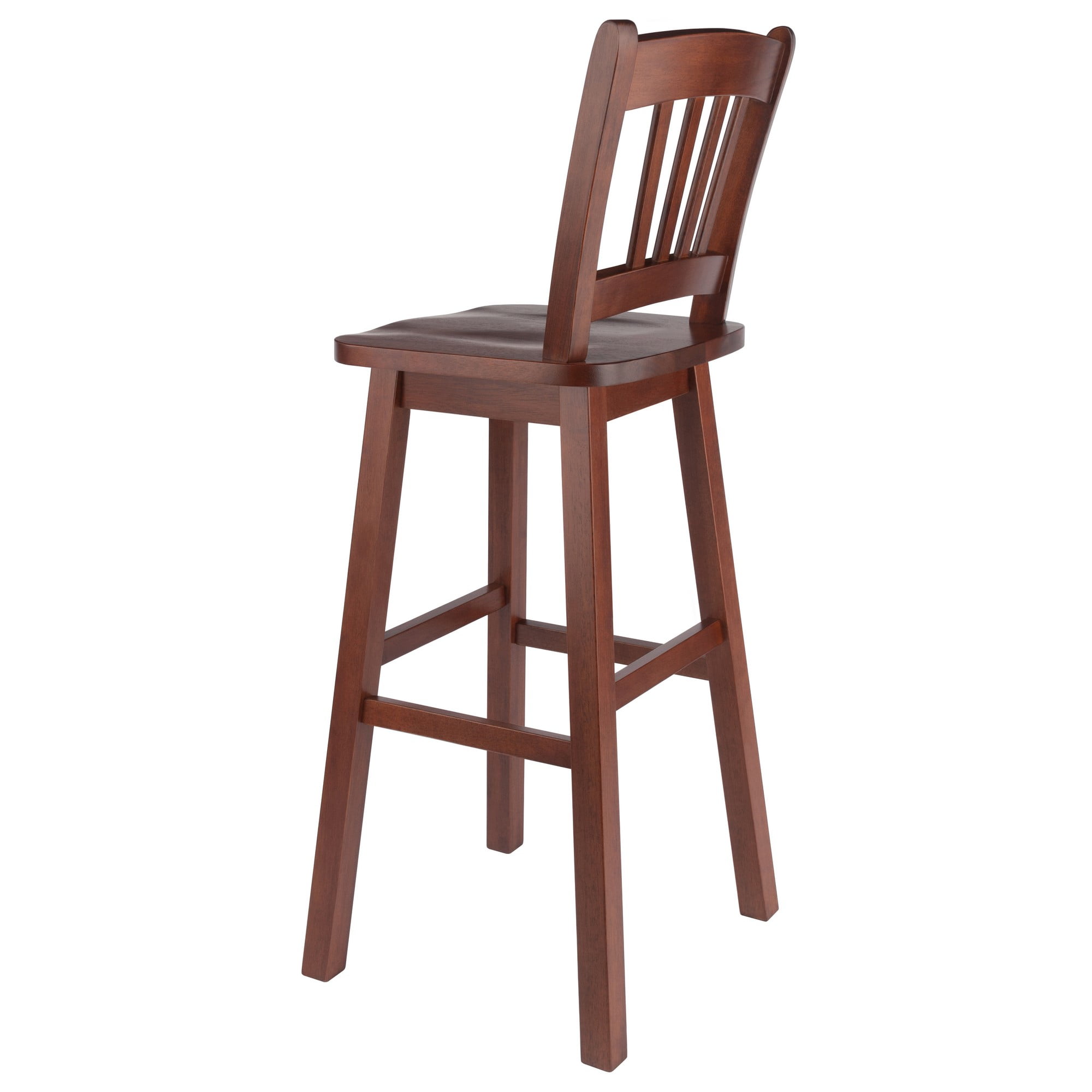 Winsome Wood Fina Swivel Seat Bar Stool, Walnut - Image 3