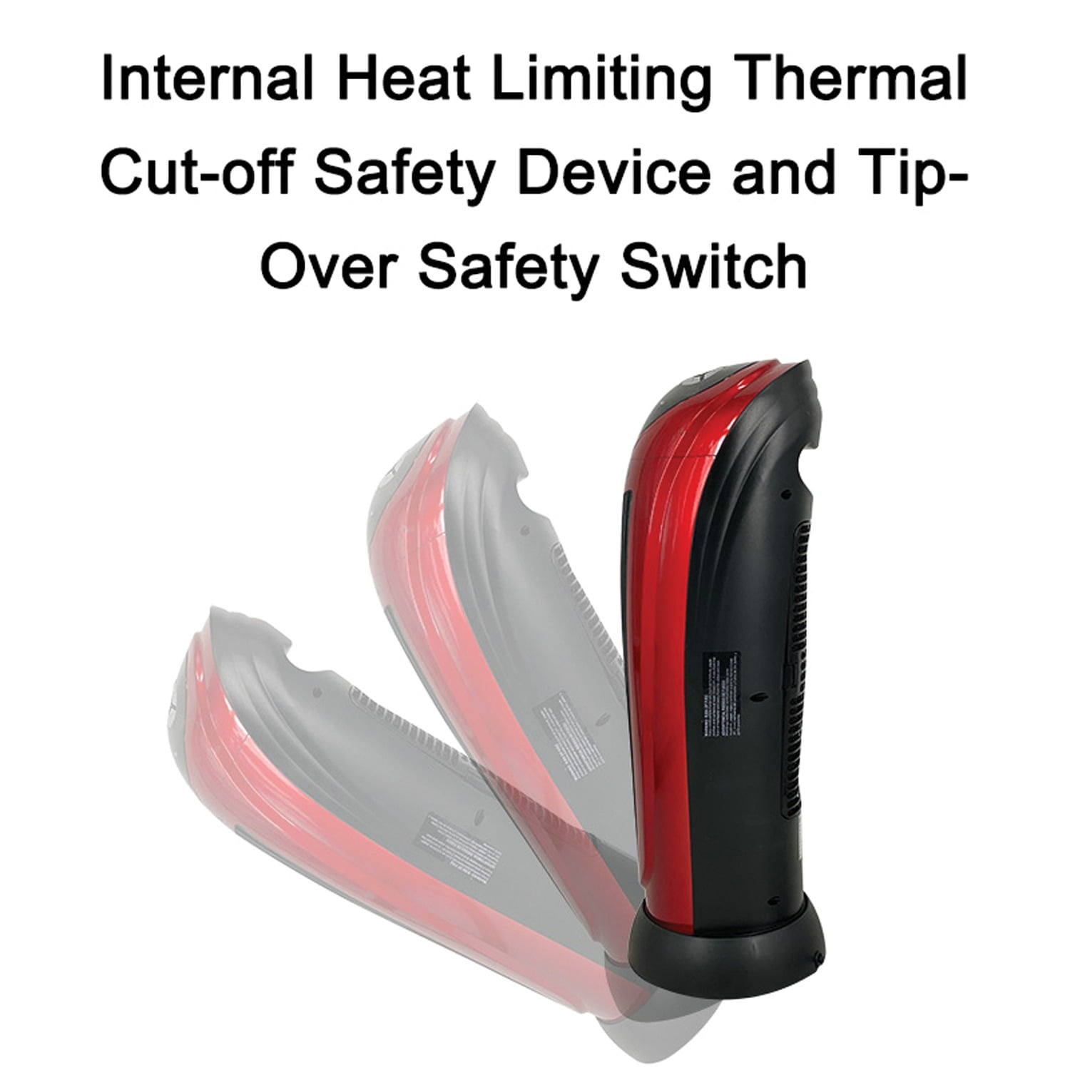 Optimus Portable Electric 22 Inch Oscillating Tower Ceramic Space Heater - Image 3