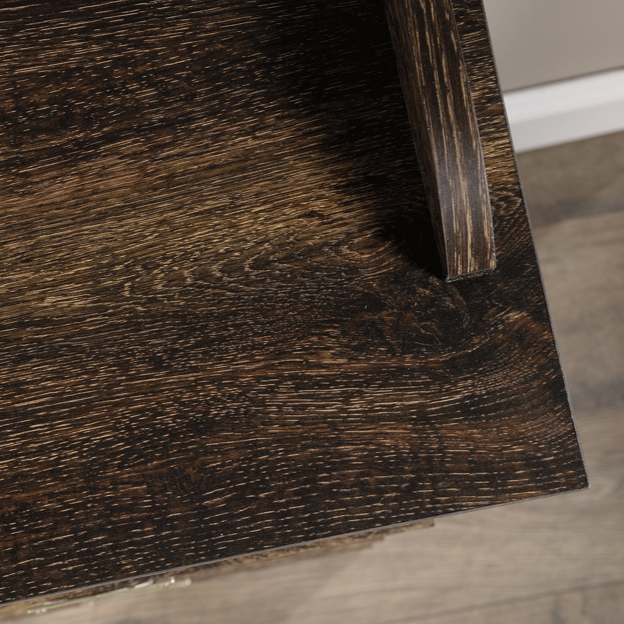 Sauder Barrister Lane 10-Cube Bookcase, Iron Oak Finish - Image 7