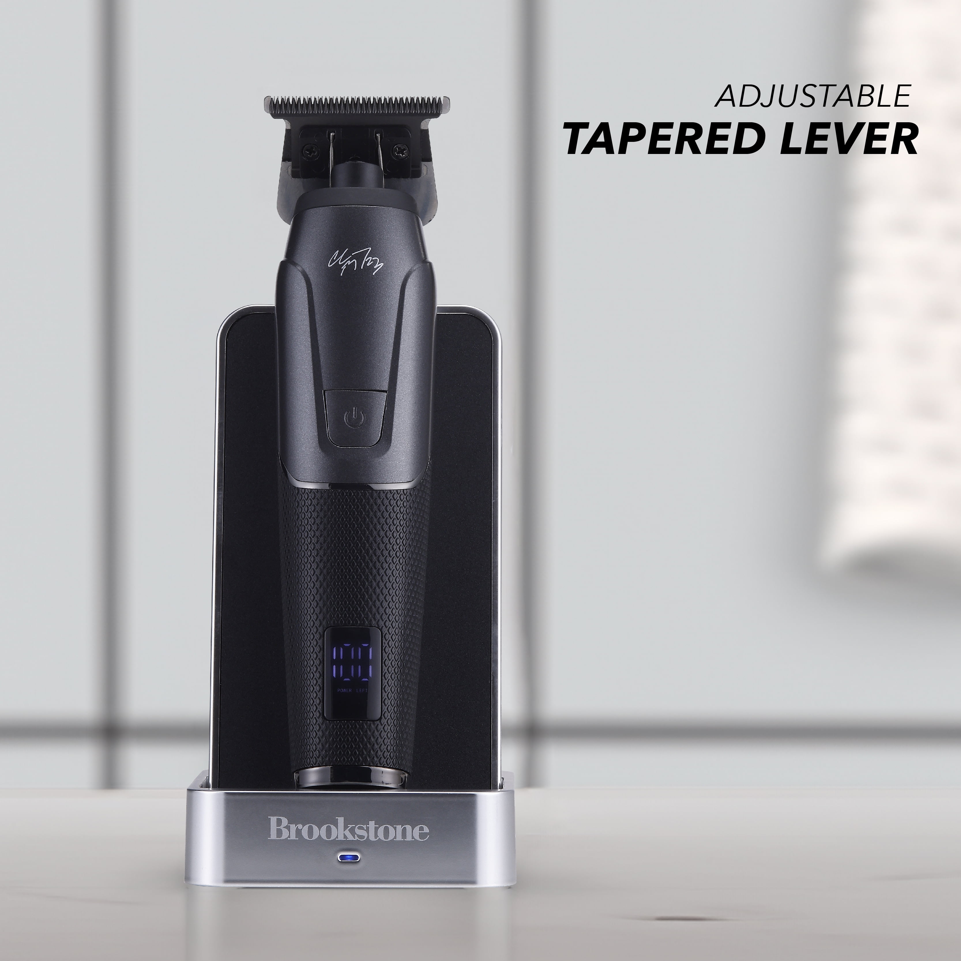 Brookstone Christian McCaffrey Special Edition, 3-in-1 Cordless Rechargeable Pro Shaving Kit Includes Men's Electric Shaver, Trimmer, and Clipper - Image 7