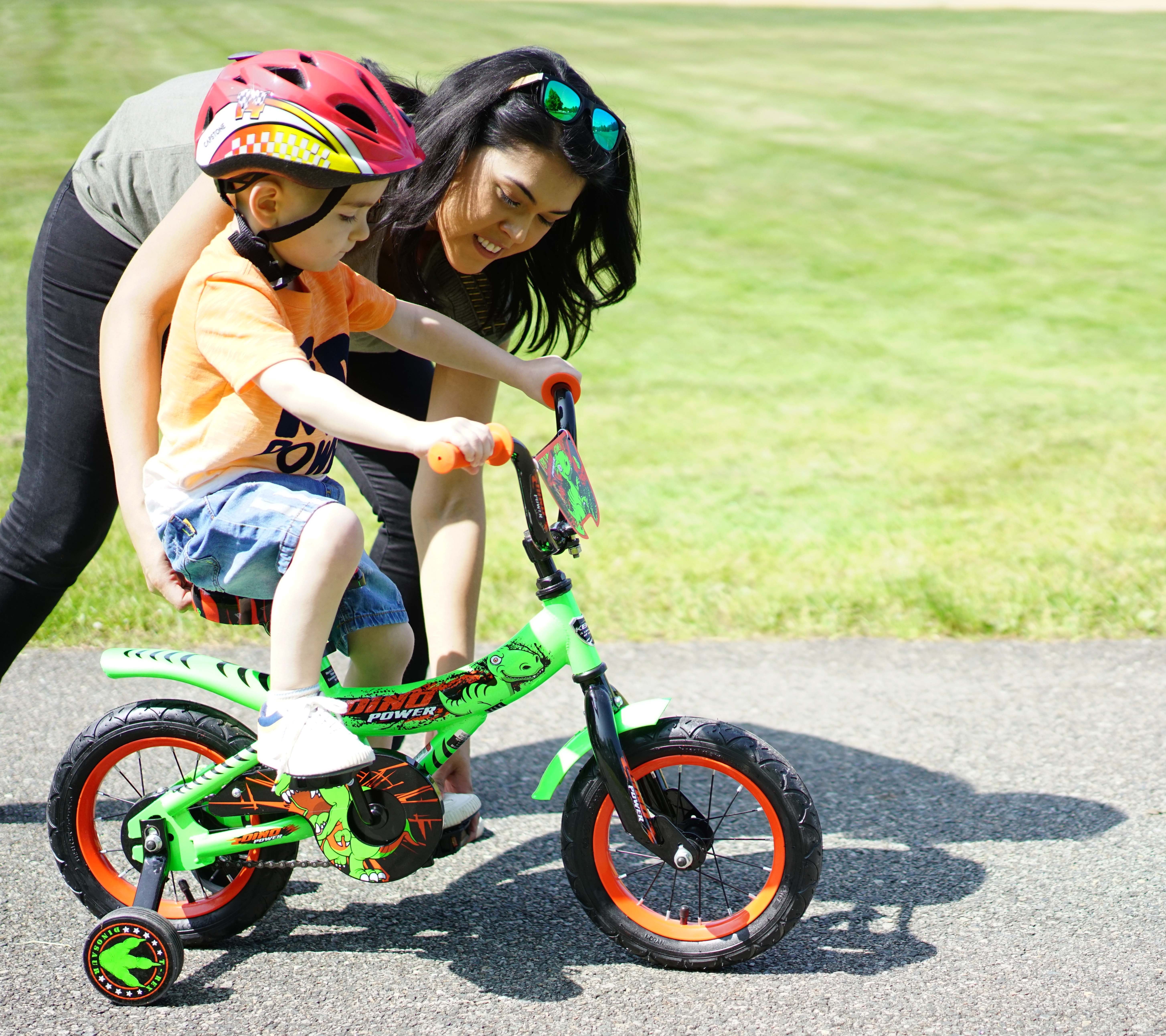 12" Kent Dino Power Training Wheel Bicycle, Fits Rider 2' - 3'2", Green, Toddler/Child, Unisex - Image 10