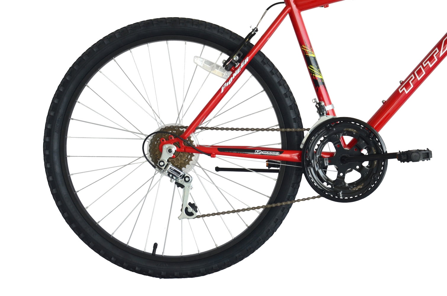 Titan Pioneer 18-Speed Men's Mountain Bike, Red - Image 8