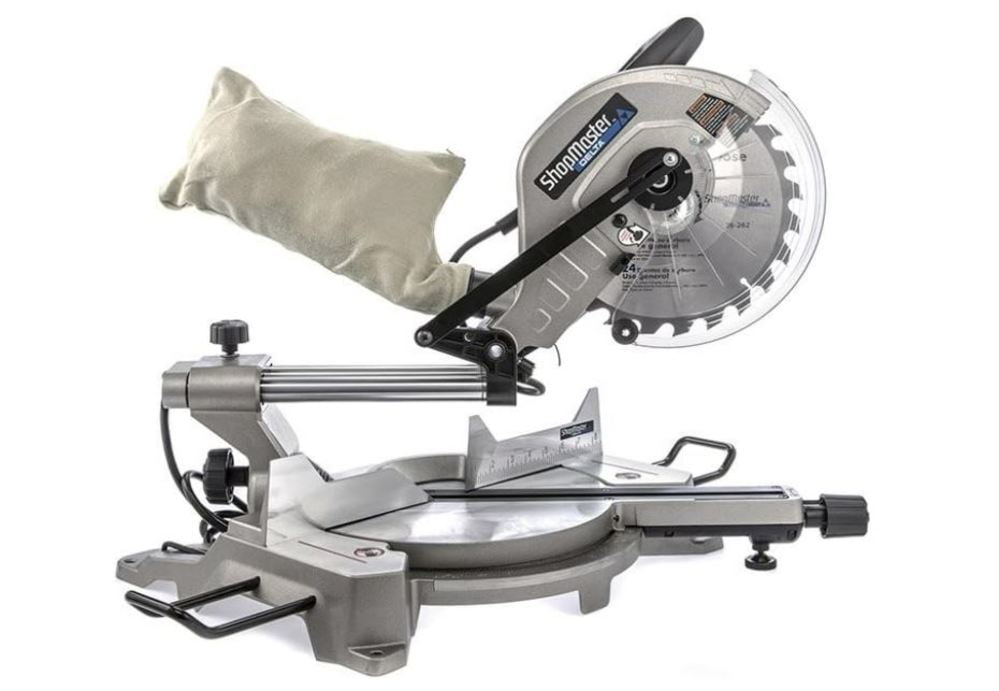 Delta Shopmaster 120V 15A 10In Compound Sliding Miter Saw - Image 3
