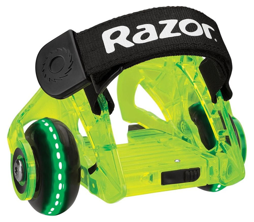 Razor Jetts DLX Heel Wheels - Neon Green, Wheeled Skate Shoes with Sparks for Kids Ages 9+, Unisex - Image 8