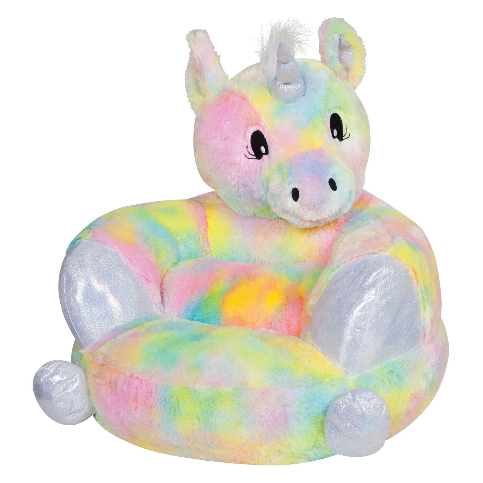 Trend Lab Toddler Plush Rainbow Unicorn Character Chair - Image 4