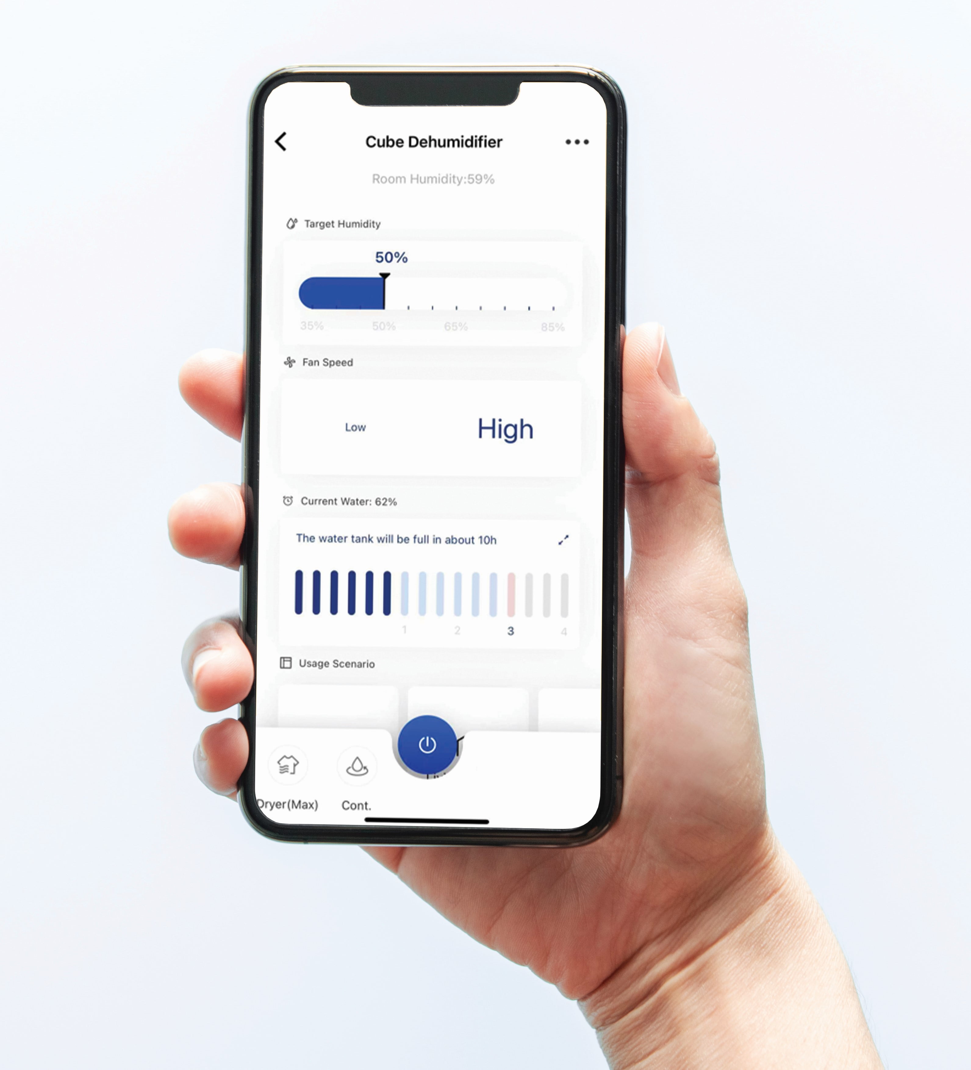 Midea Cube Dehumidifier, 20 Pint, For Basements and Rooms Up To 2,000 Sq Ft, Auto Shut Off, Wi-Fi, White - Image 10