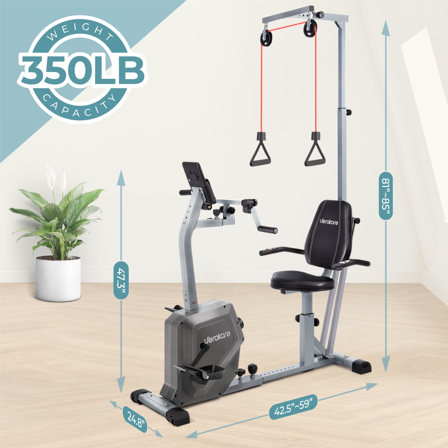 Verakare RBE3000 Adjustable Recumbent Exercise Bike - Image 6