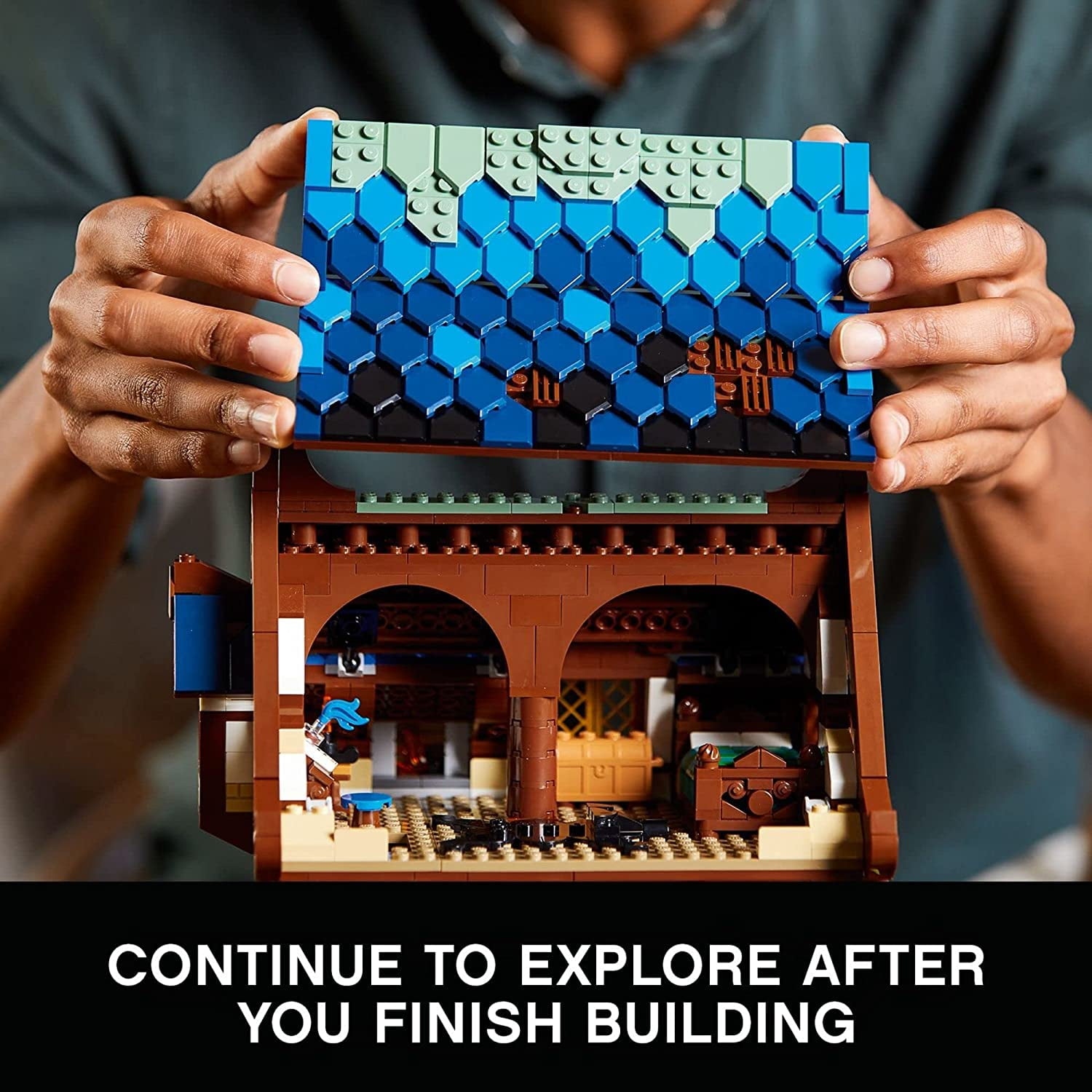 LEGO Ideas Medieval Blacksmith Interlocking Block Building Set, 2164 Count - Image 5