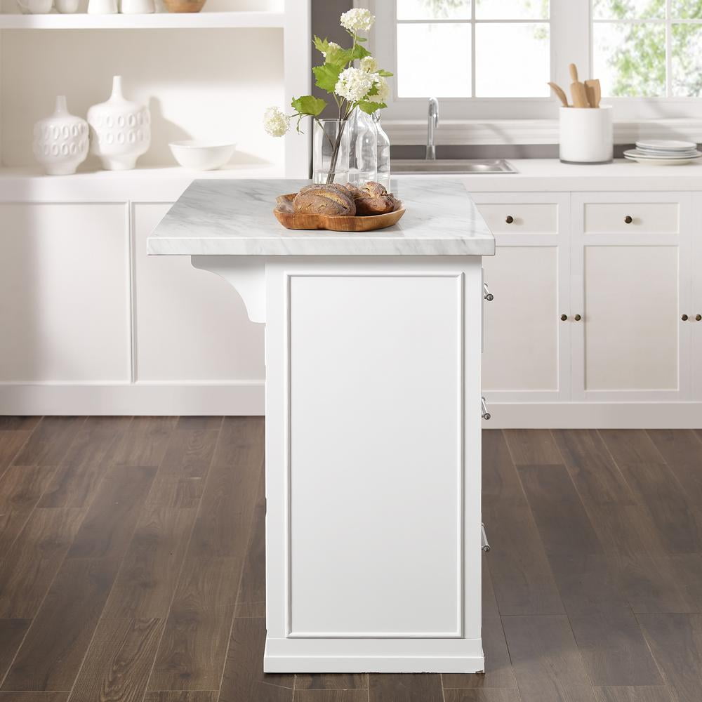 Crosley Furniture Cutler Faux Marble Top Kitchen Island - Image 11