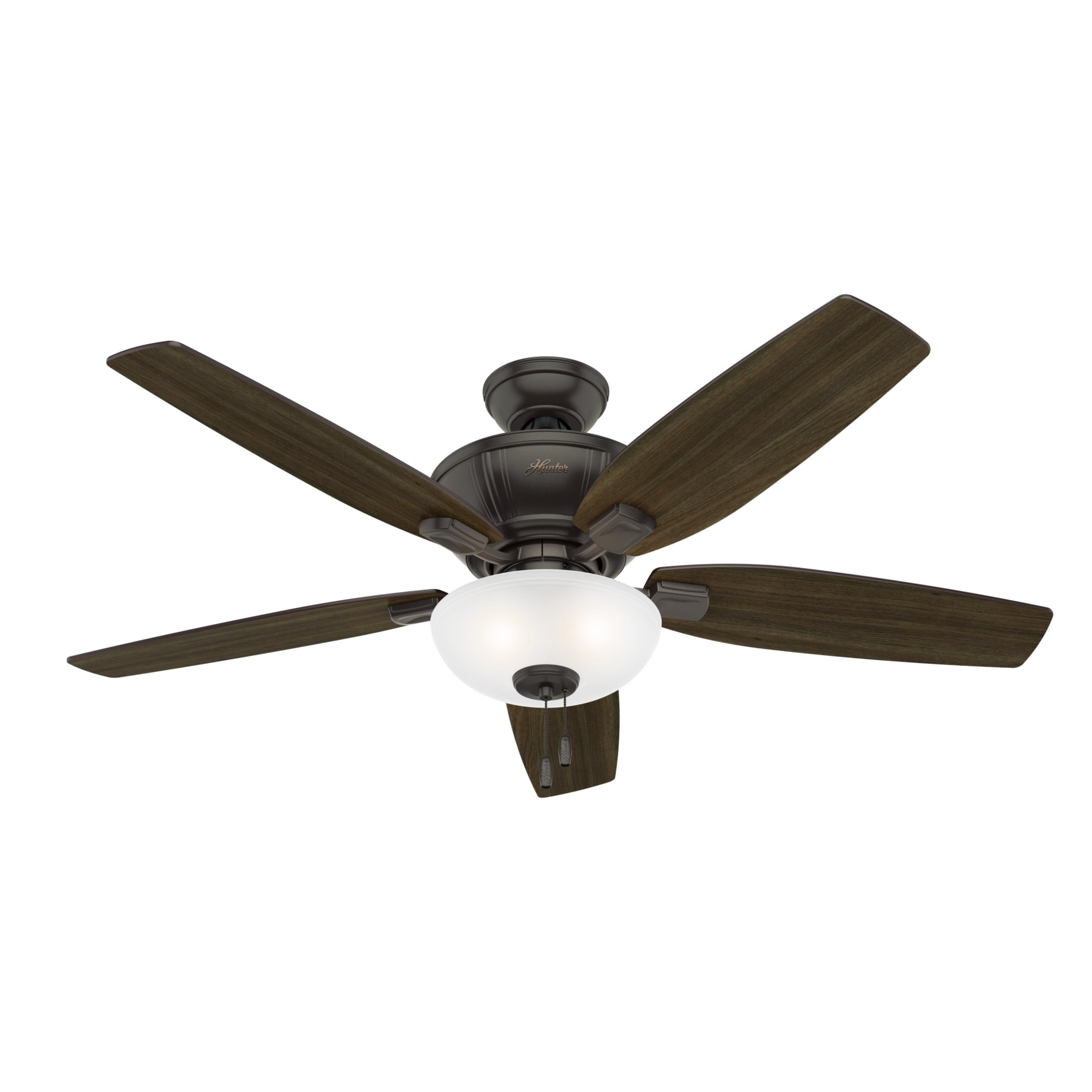Hunter - Kenbridge Indoor Ceiling Fan With Light, 52-inch, Noble Bronze, Rustic-style, 3-speed WhisperWind Motor, 53376, for living rooms, bedrooms, home offices, kitchens - Image 11