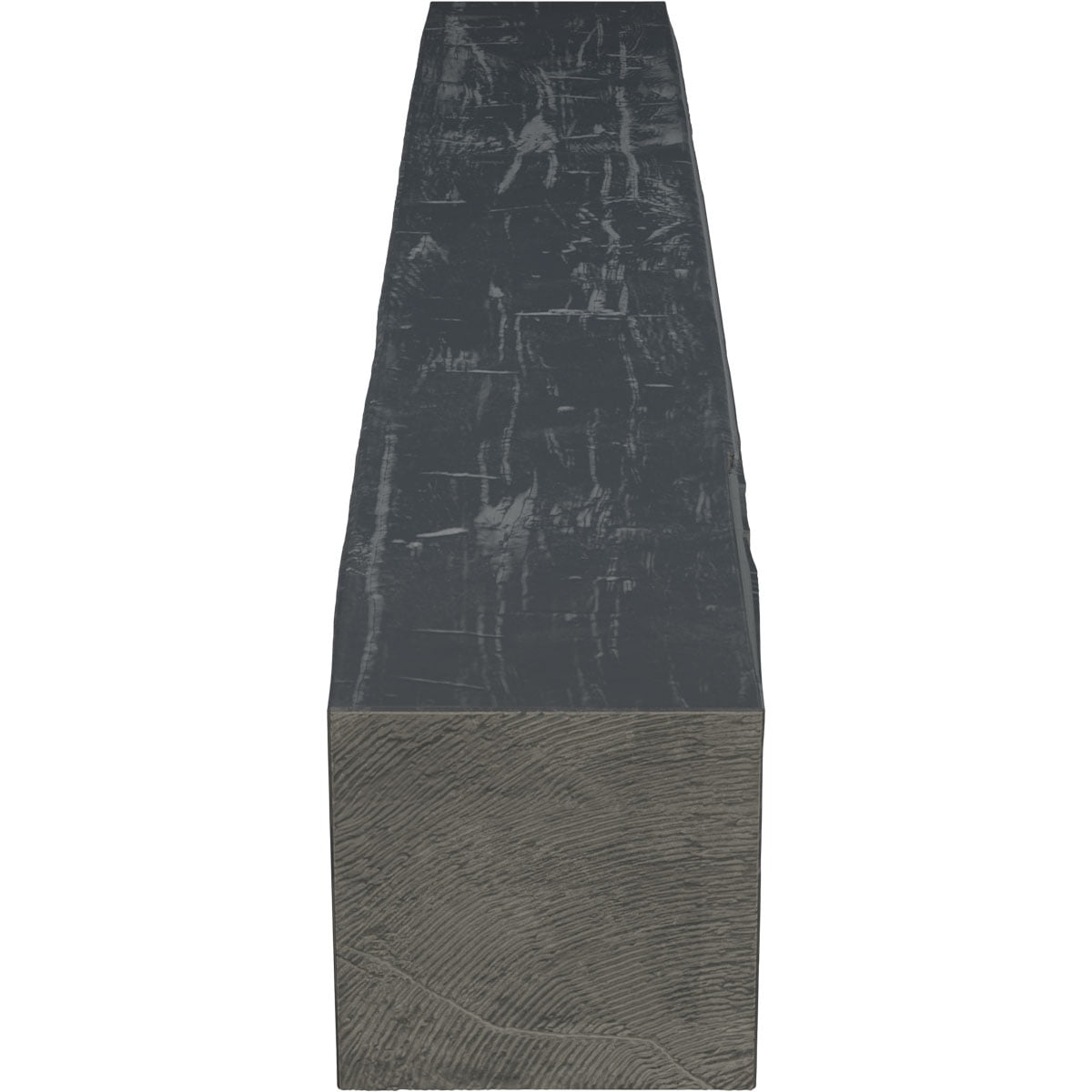 Ekena Millwork 6"H x 10"D x 60"W Hand Hewn Faux Wood Fireplace Mantel, Aged Ash - Image 7