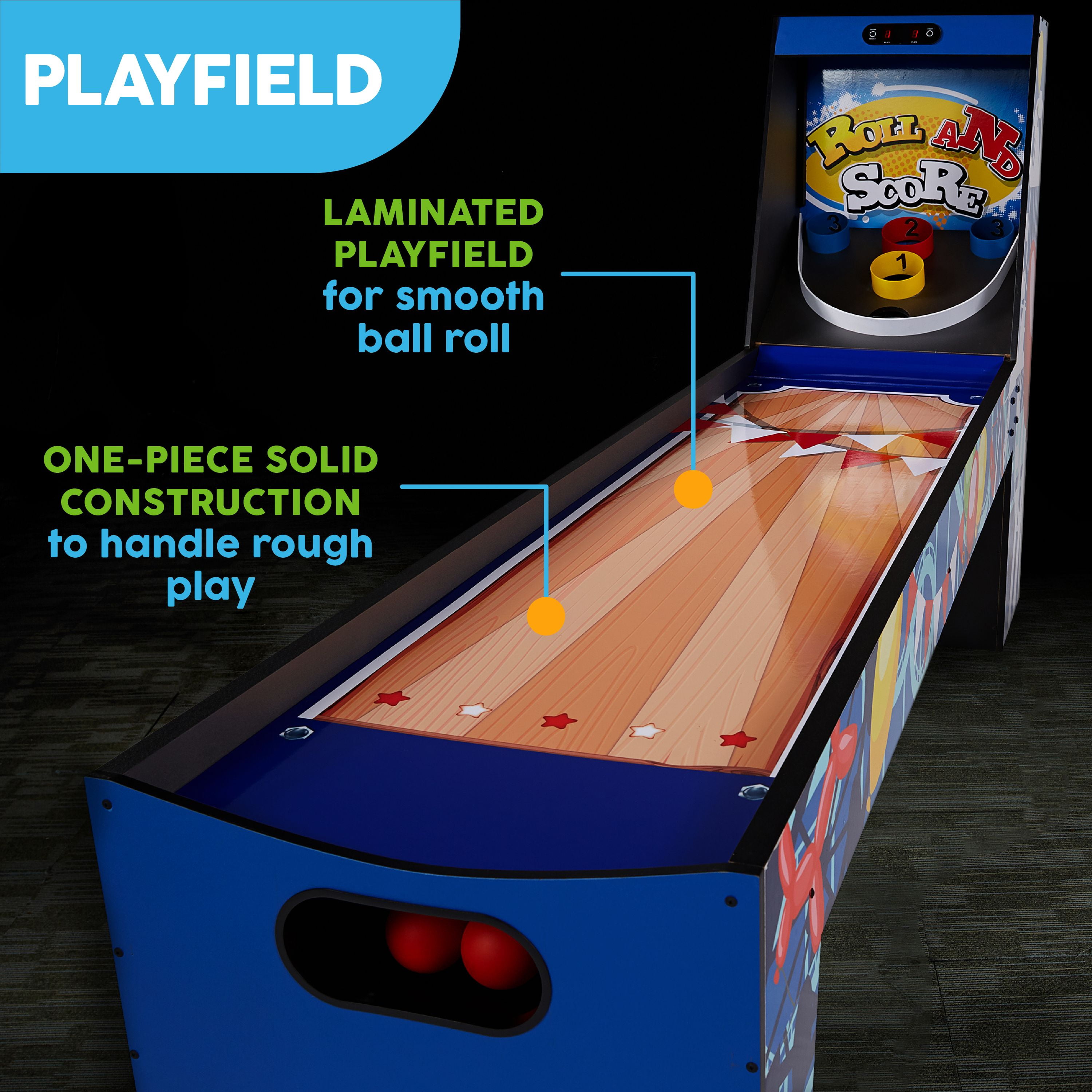 7.3 ft. Roll and Score Compact Arcade Game, Blue by Big Sky - Image 4