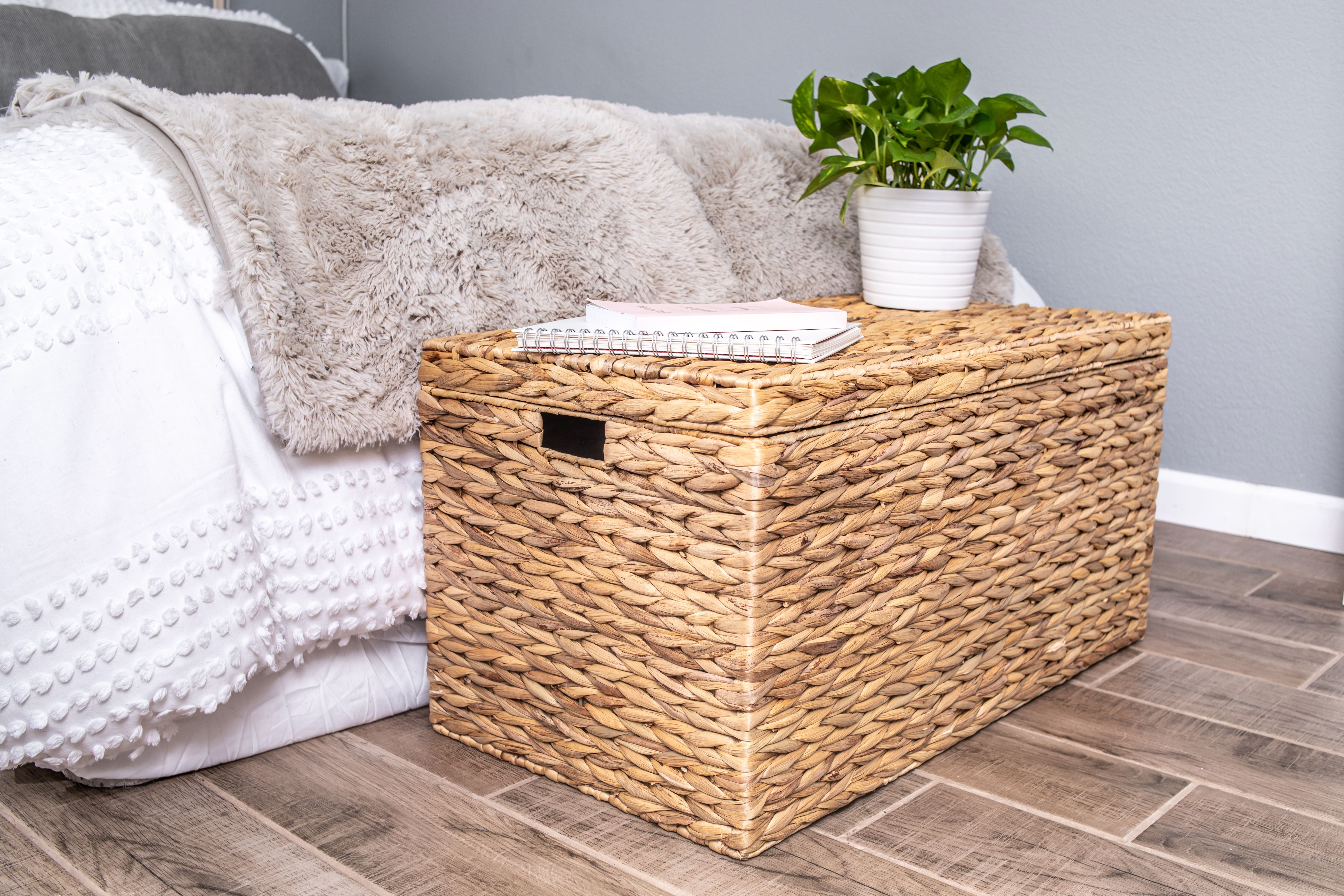 Better Homes & Gardens Natural Water Hyacinth Storage Trunk, Large - Image 6