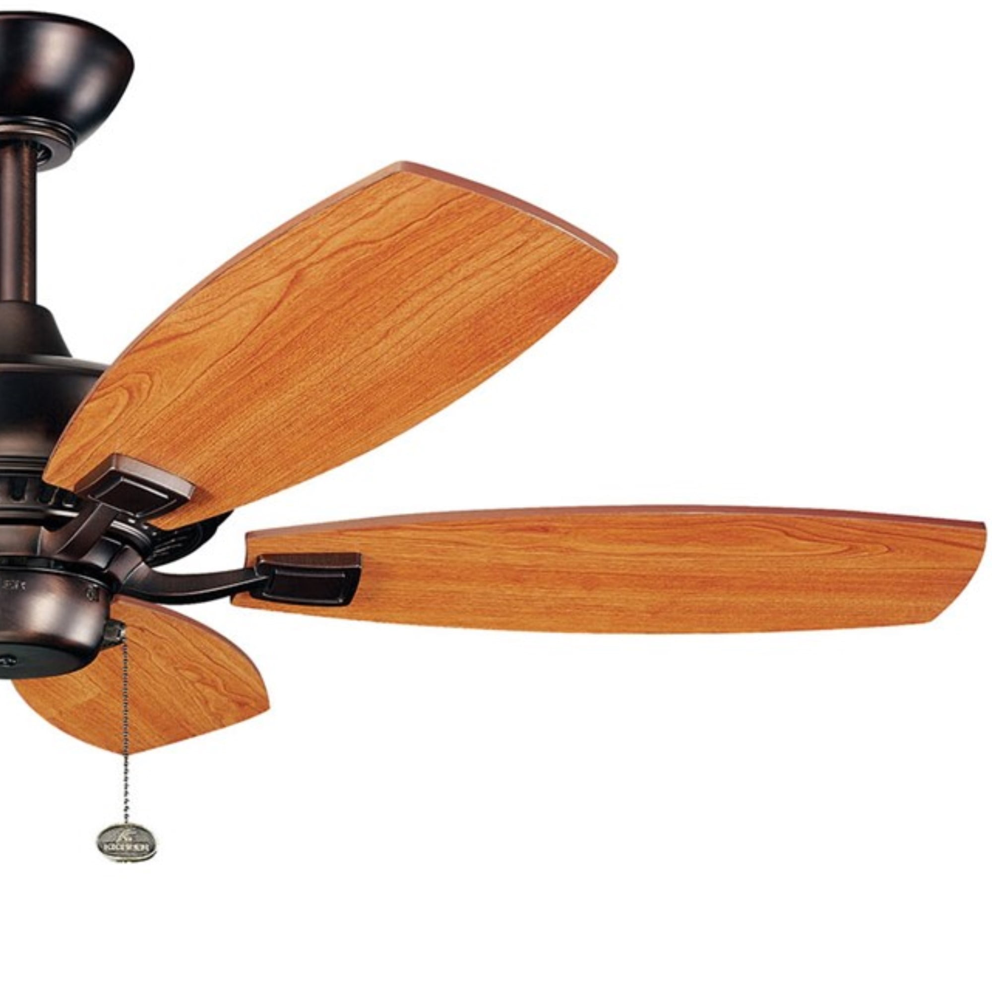 Kichler Canfield 44" Oil Brushed Bronze Downrod Ceiling Fan with Pull Chain - Image 3