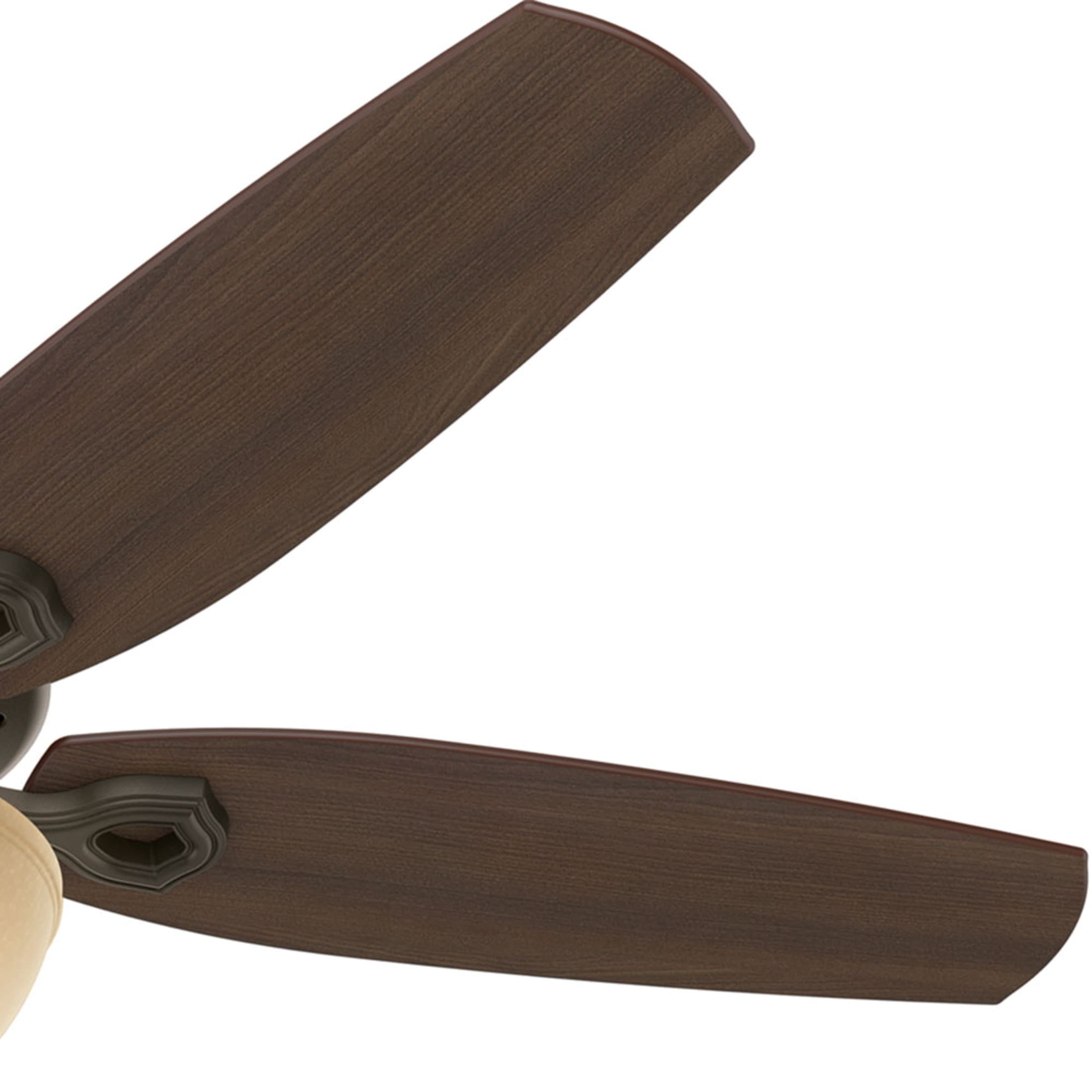 Hunter - Builder Indoor Ceiling Fan With Light, 52-inch, New Bronze, Traditional-style, 3-speed WhisperWind Motor, 53091, for living rooms, bedrooms, home offices, kitchens - Image 11