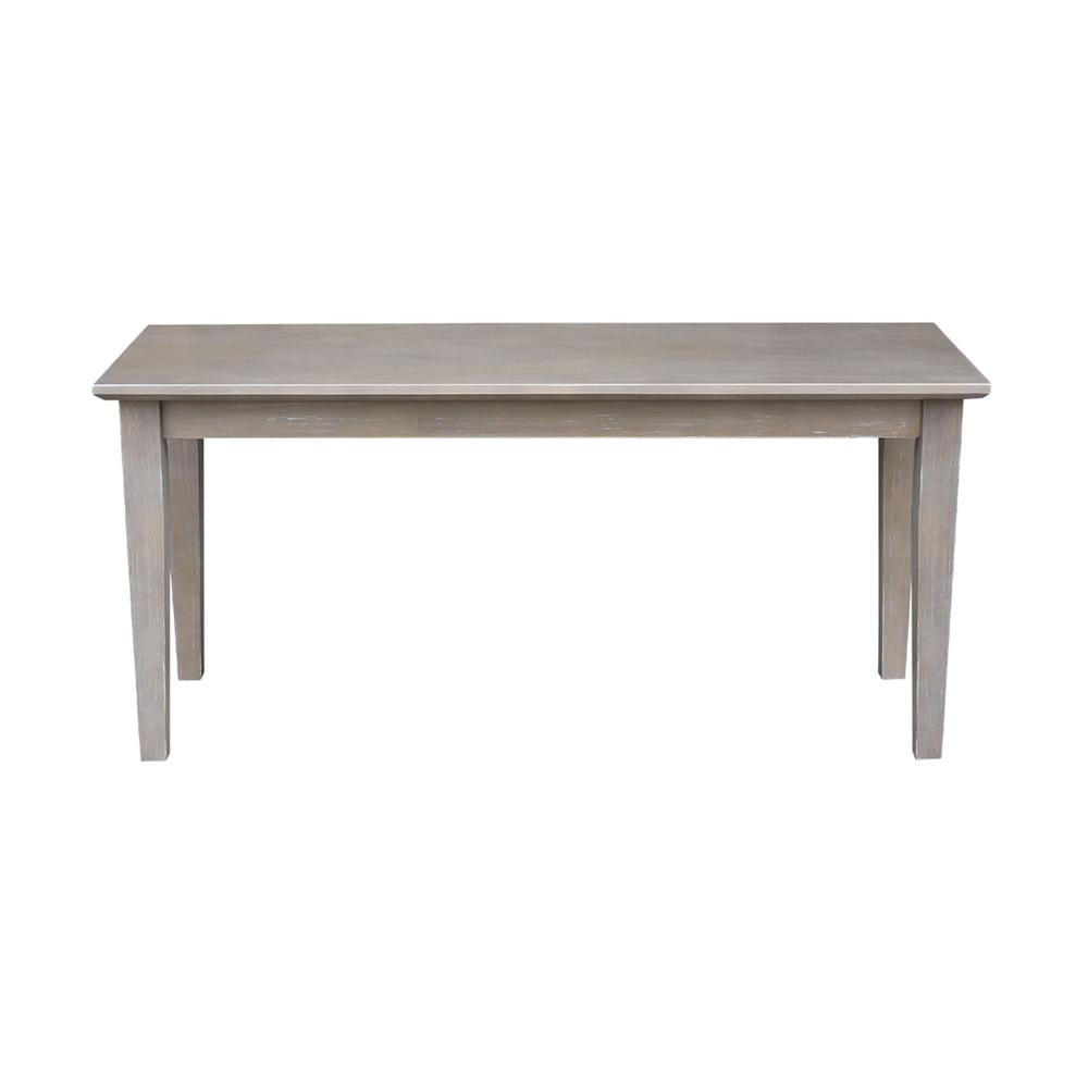 International Concepts Shaker Styled Bench Washed Gray Taupe - Image 5