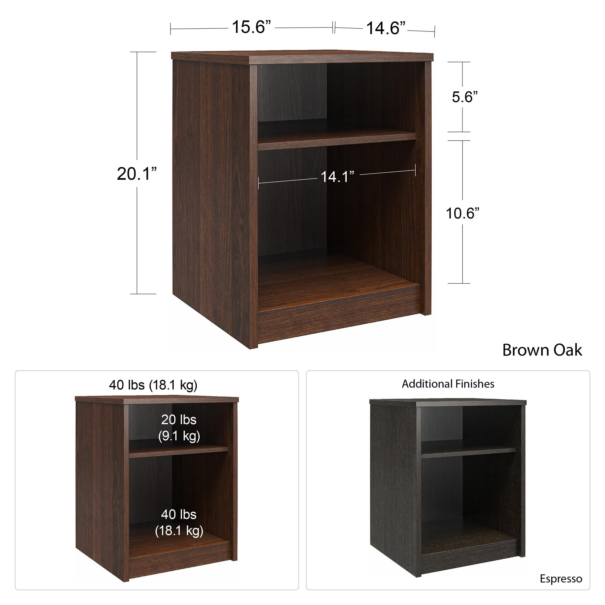 End Table, Brown Oak - Image 8
