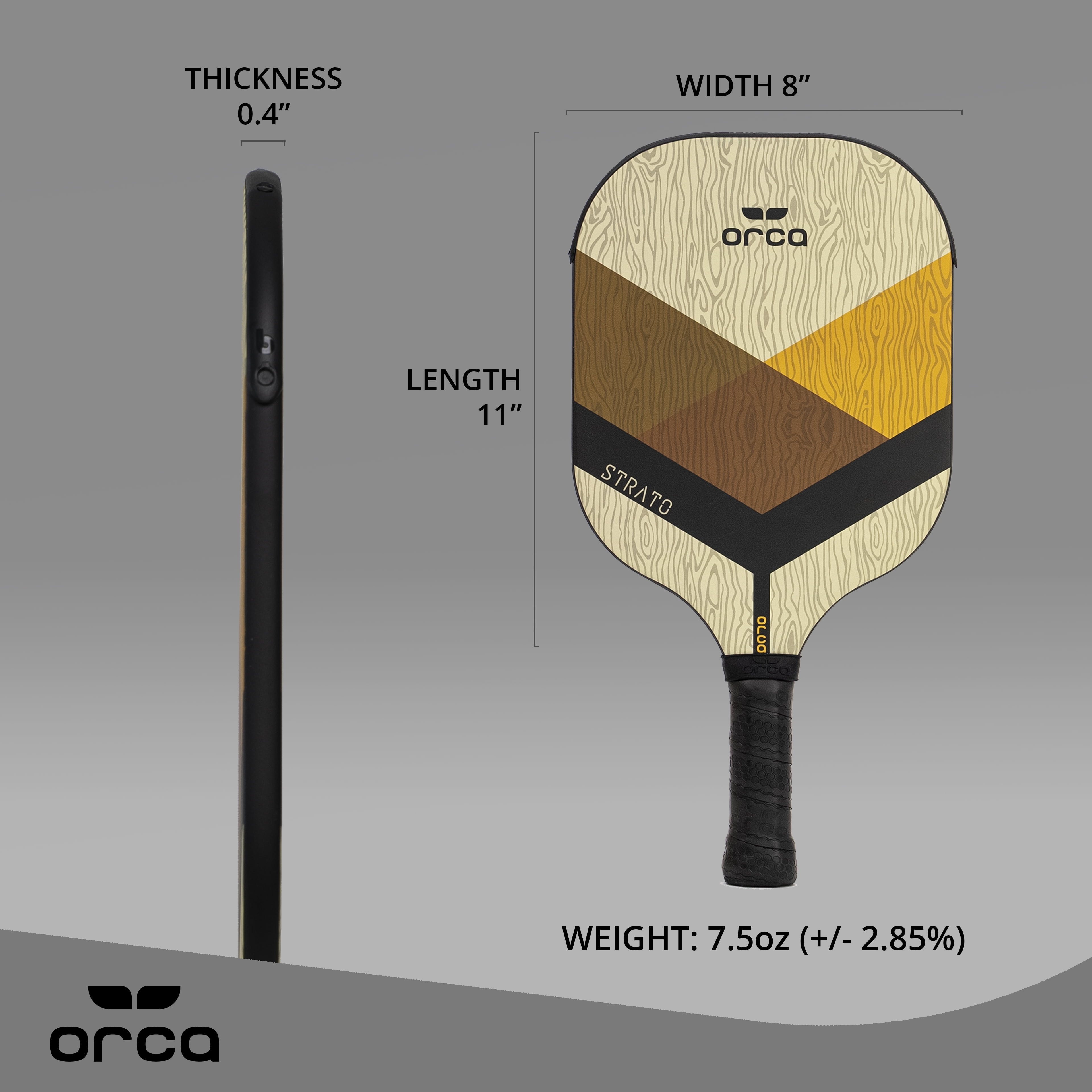 Strato Tournament Series Fiberglass Pickleball Paddle - Power Edition, 7.5 oz -by Orca - Image 5