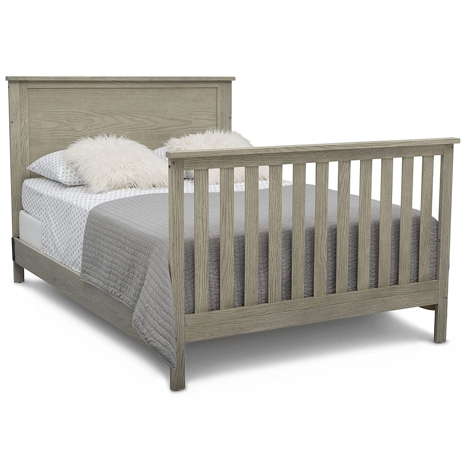 Delta Children Middleton 4-in-1 Convertible Baby Crib, Greenguard Gold Certified, Textured Limestone - Image 7