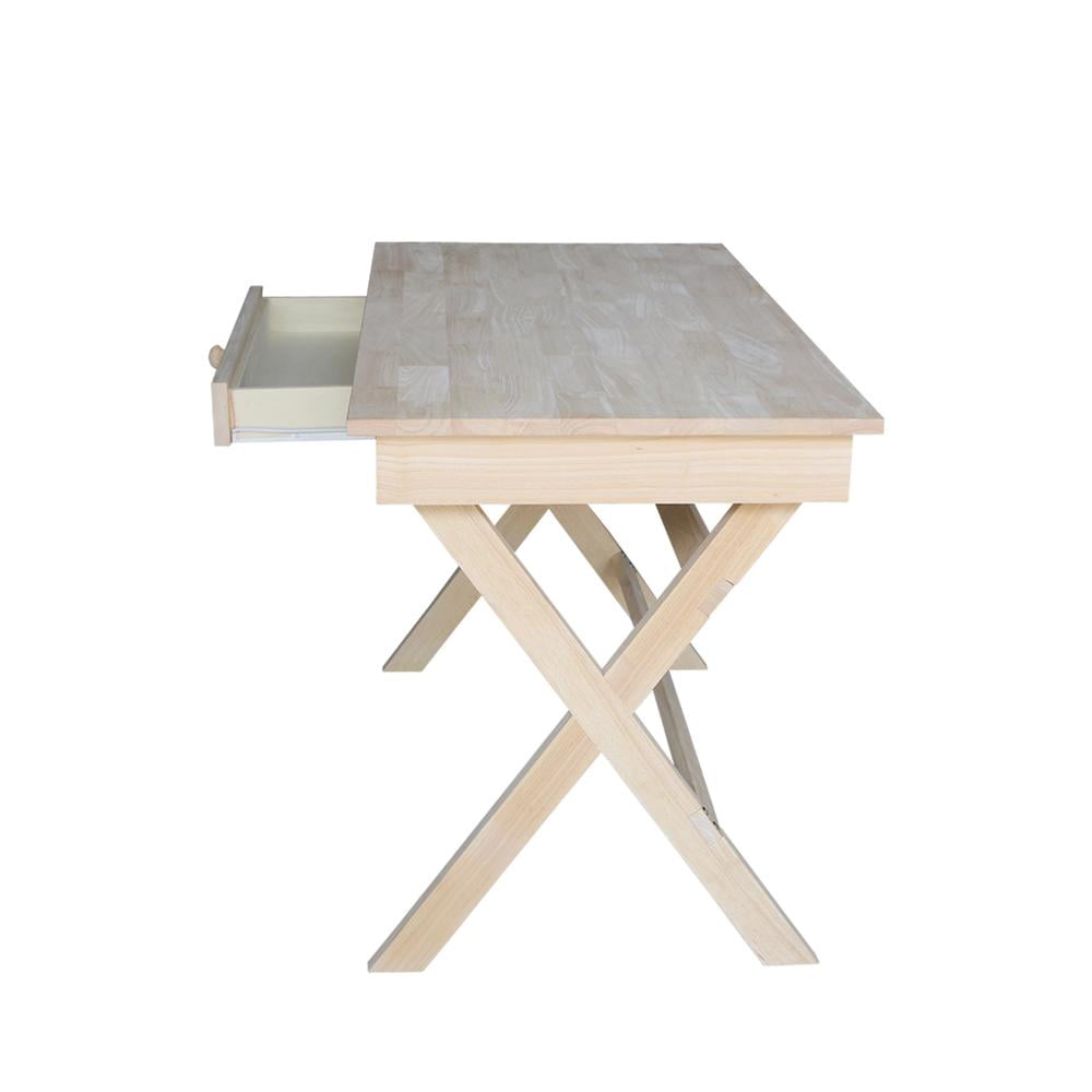 International Concepts Cross Leg Desk Unfinished - Image 12